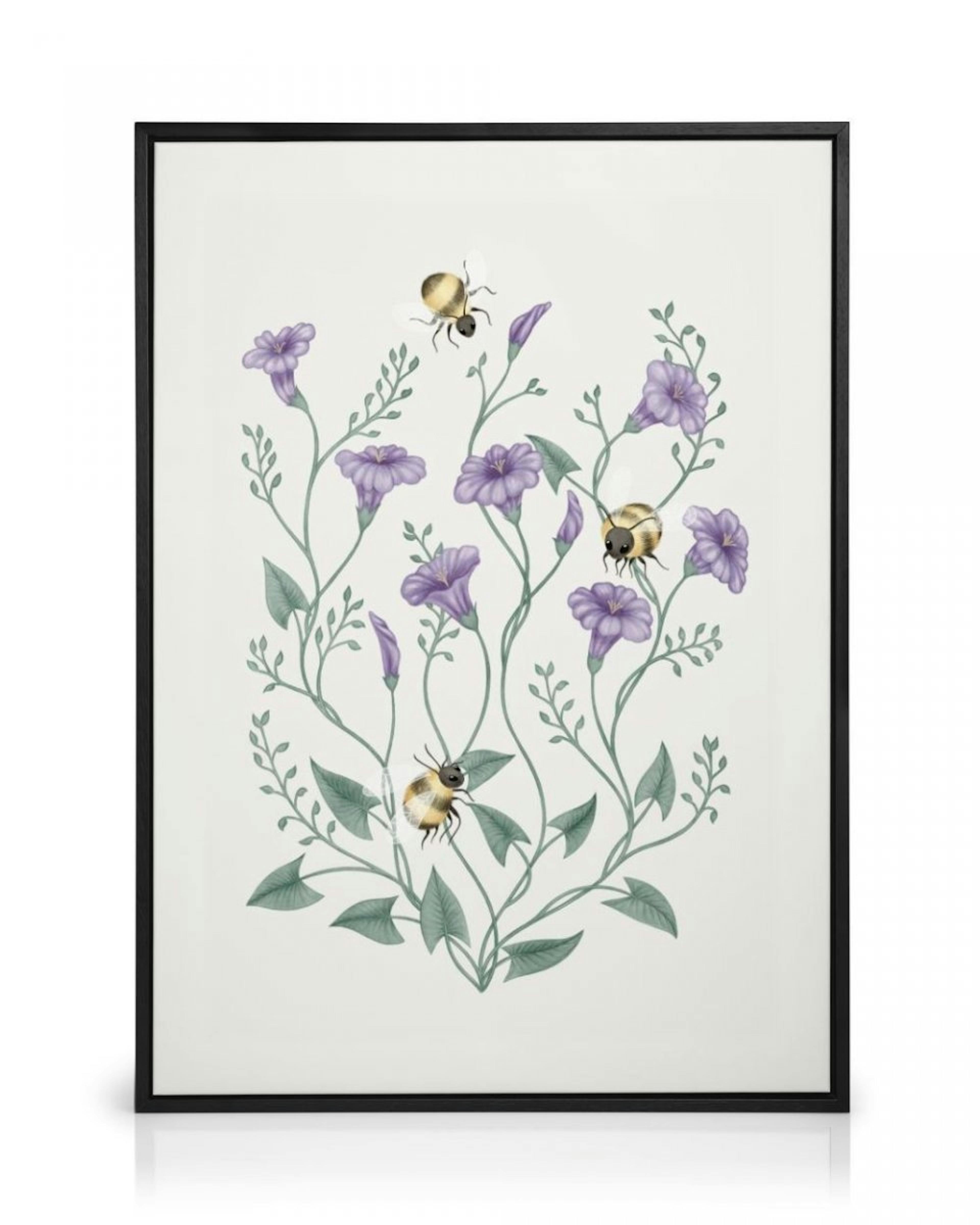 Bumblebee Flower Canvas thumbnail