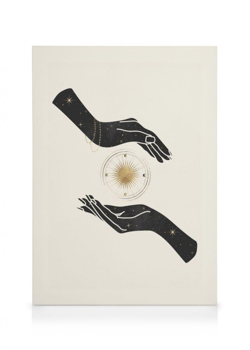 Canvas Prints - Magic Hand No2 Canvas print (30x40 cm - Black Frame) - Poster Store
