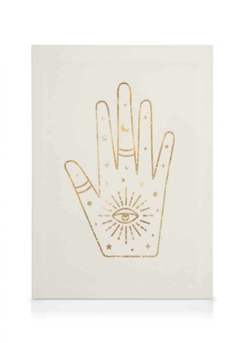 Gouden Hand Canvas (70x100 cm) - Poster Store
