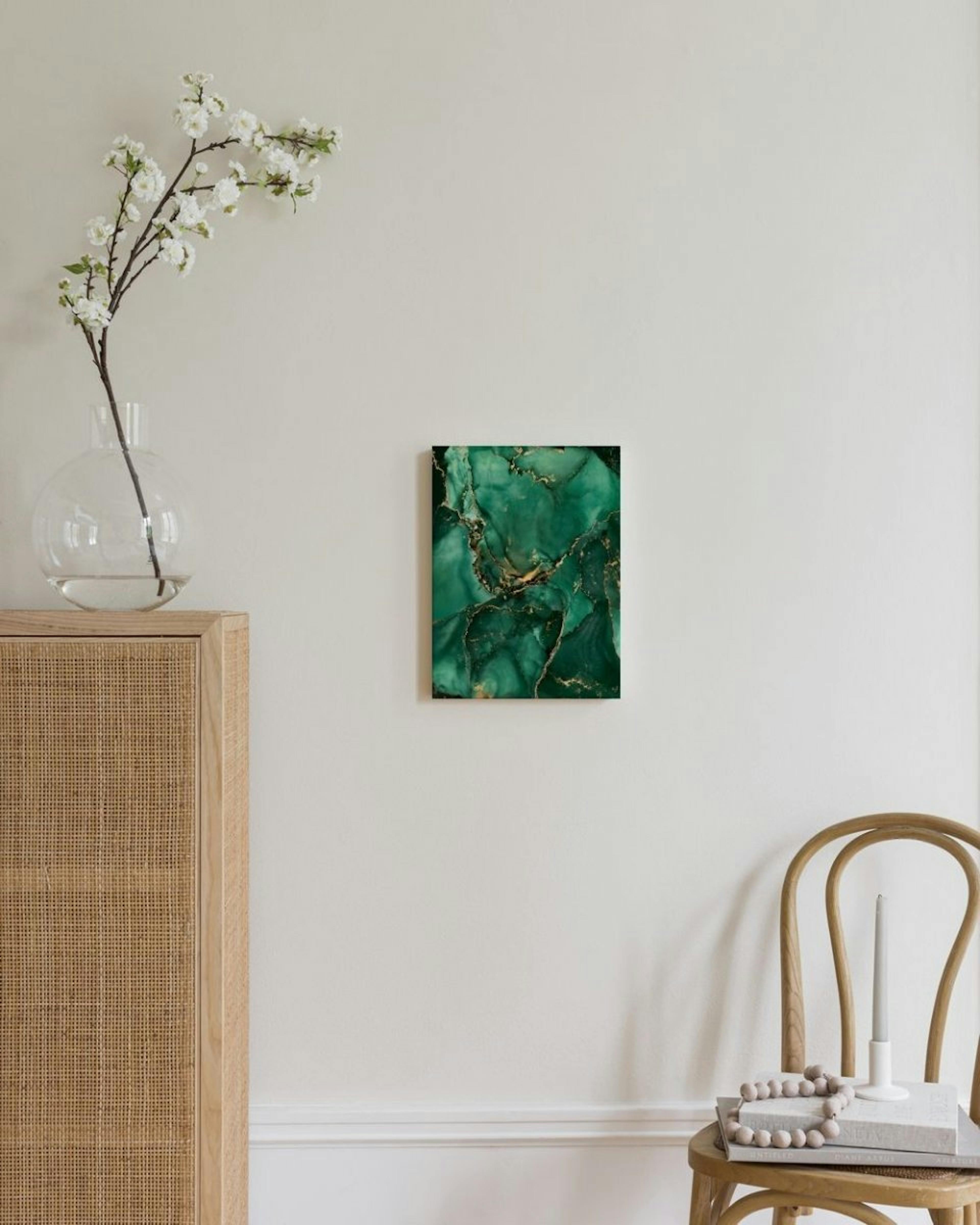 Green Marble No2 Canvas Print thumbnail