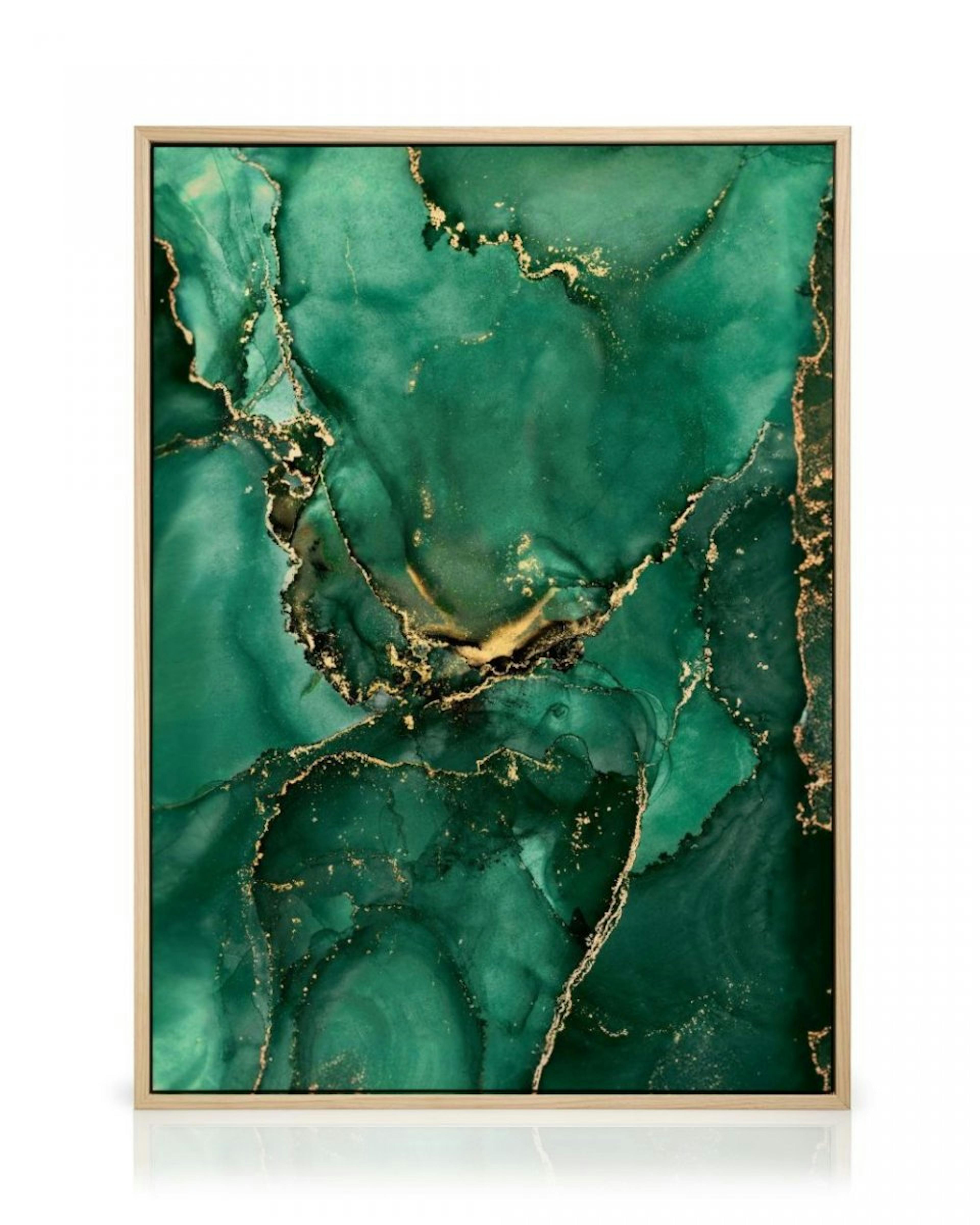 Green Marble No2 Lærred thumbnail