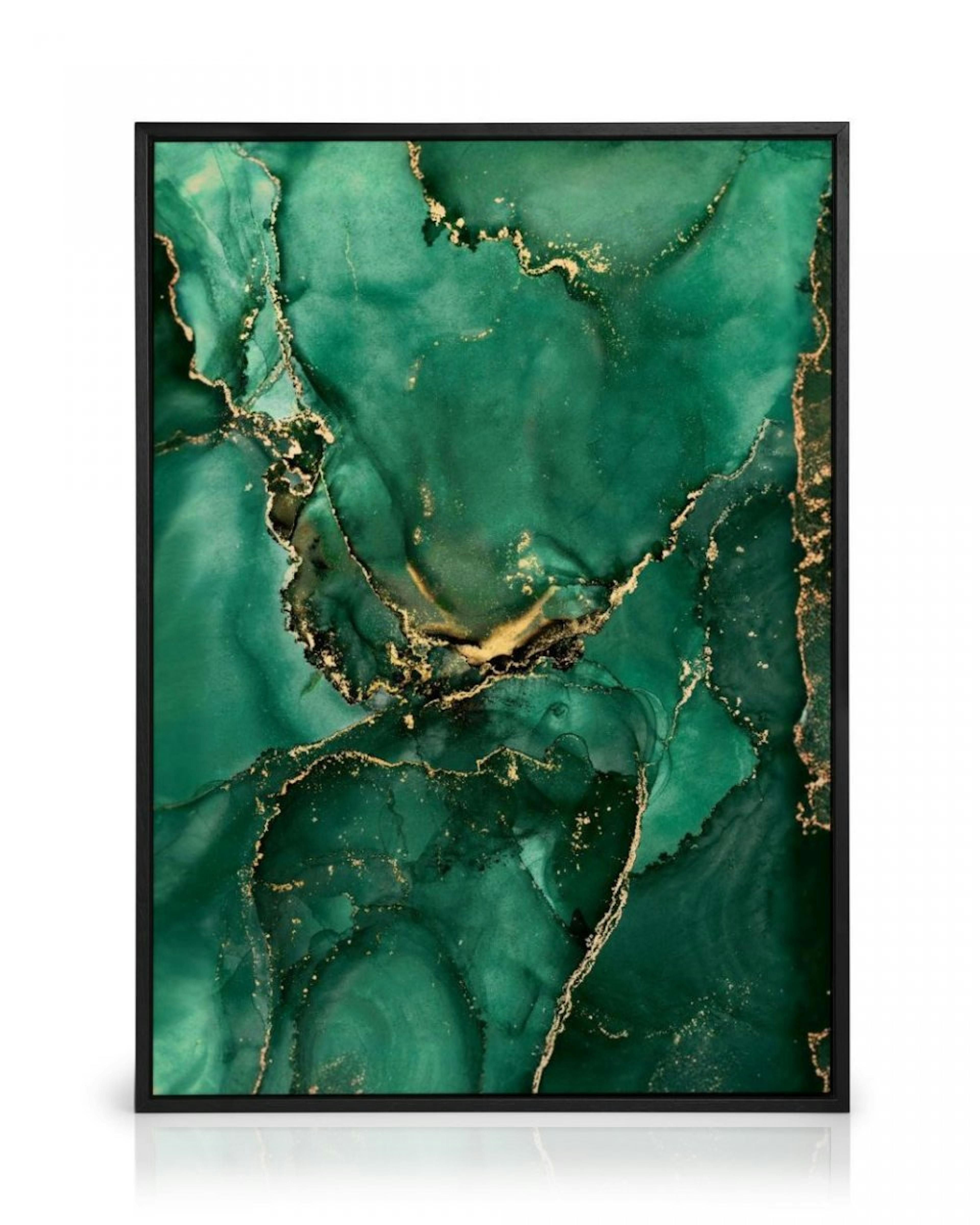 Green Marble No2 Canvas Print thumbnail