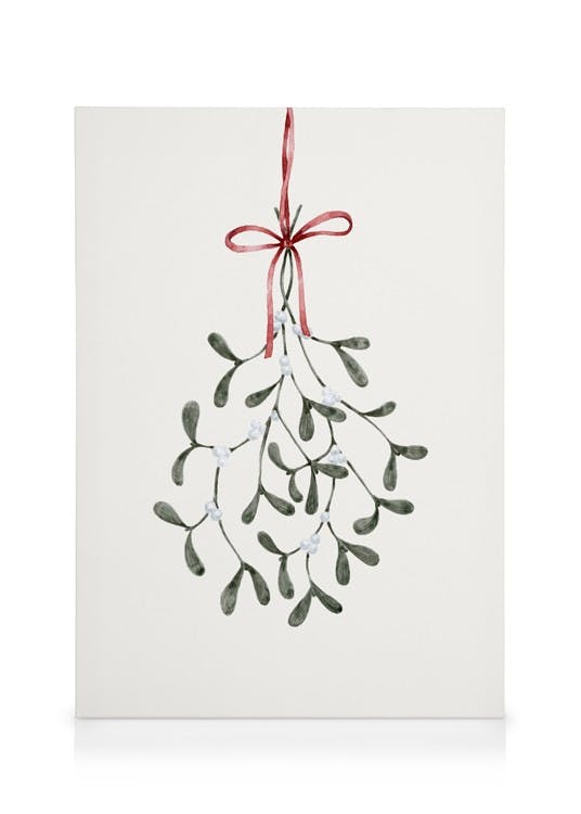 Under the Mistletoe Obraz na płótnie (30x40 cm - Ramka dębowa) - Poster Store