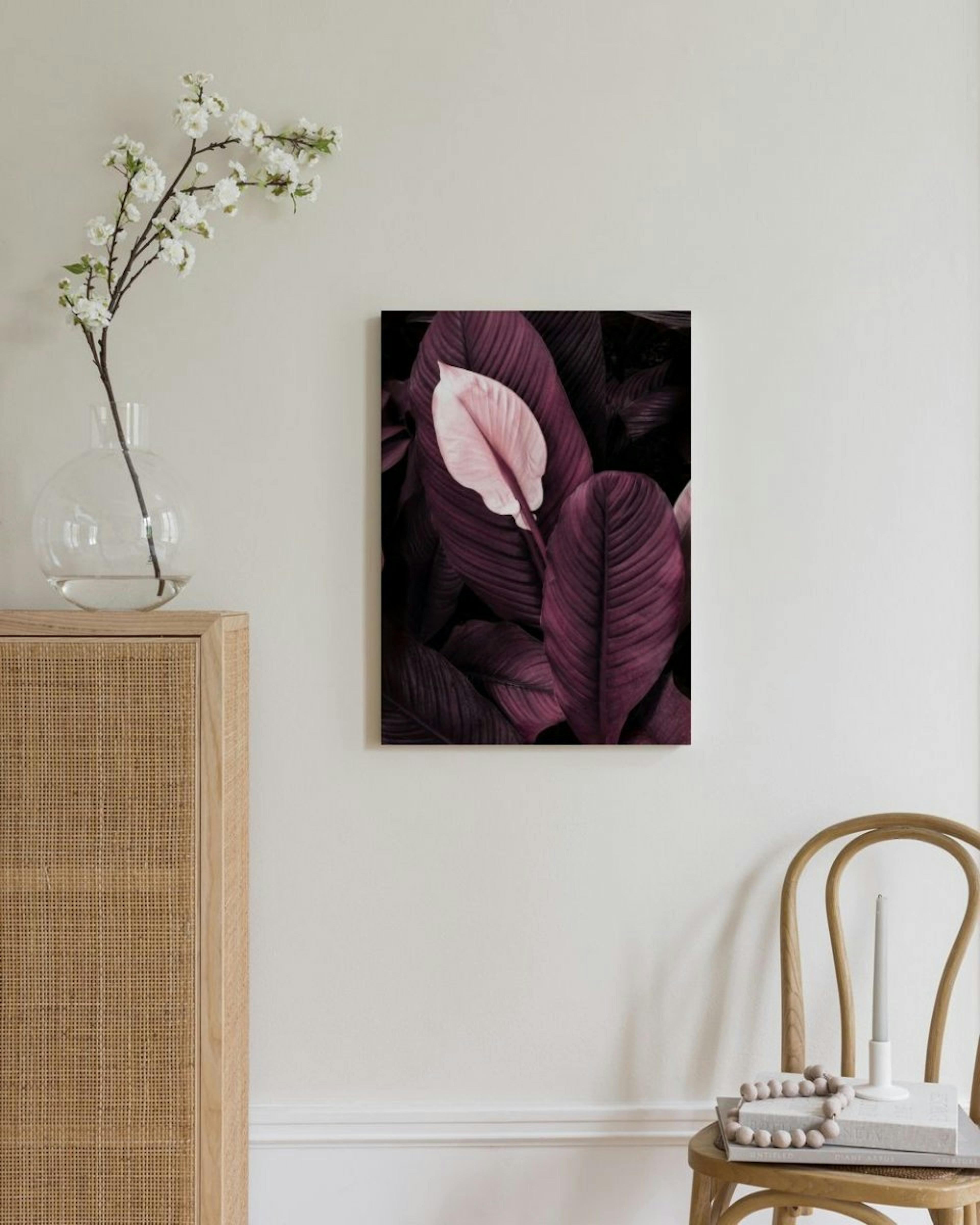 Purple Leaves No1 Canvas Print thumbnail