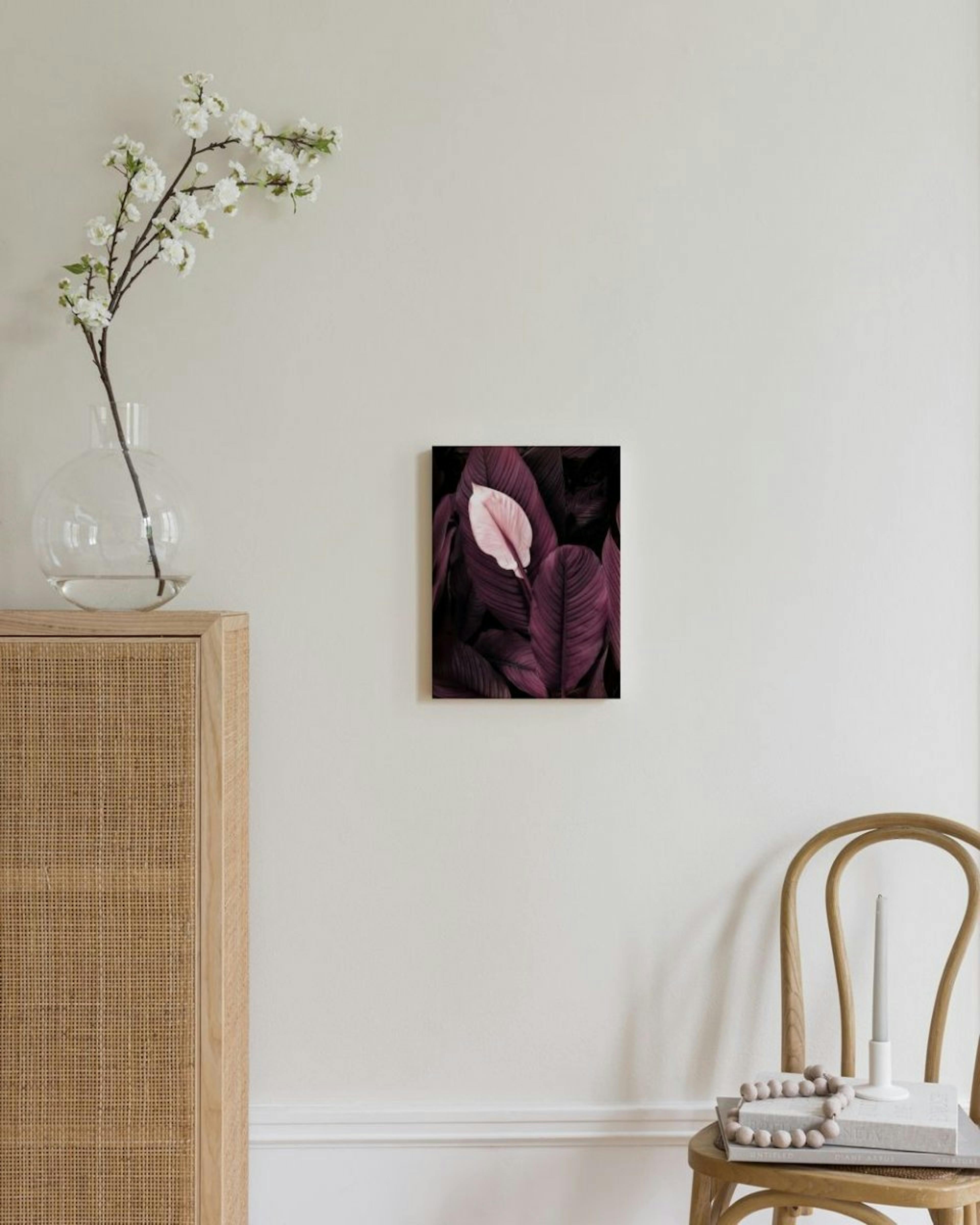 Purple Leaves No1 Canvas Print thumbnail