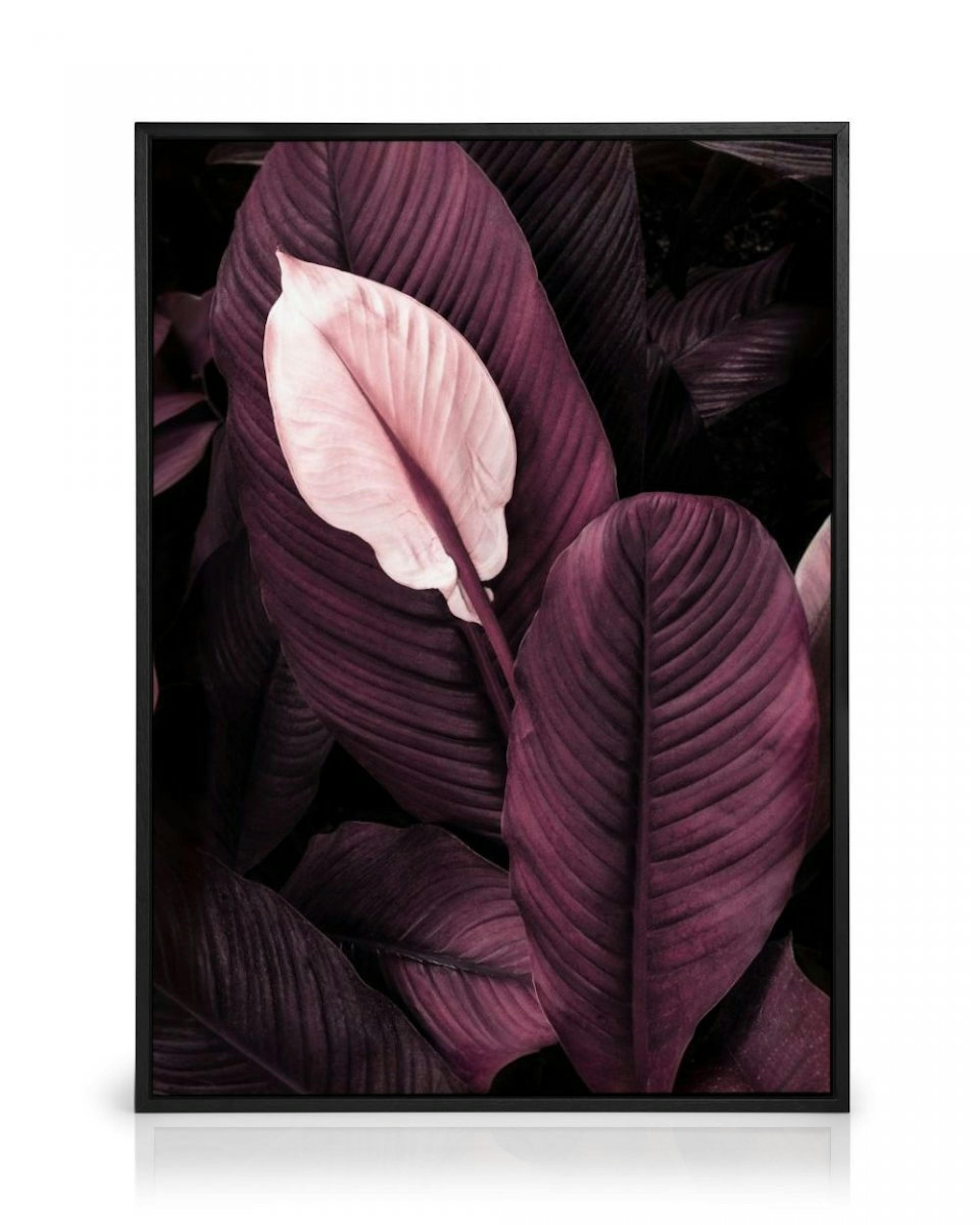 Purple Leaves No1 Canvas Print thumbnail