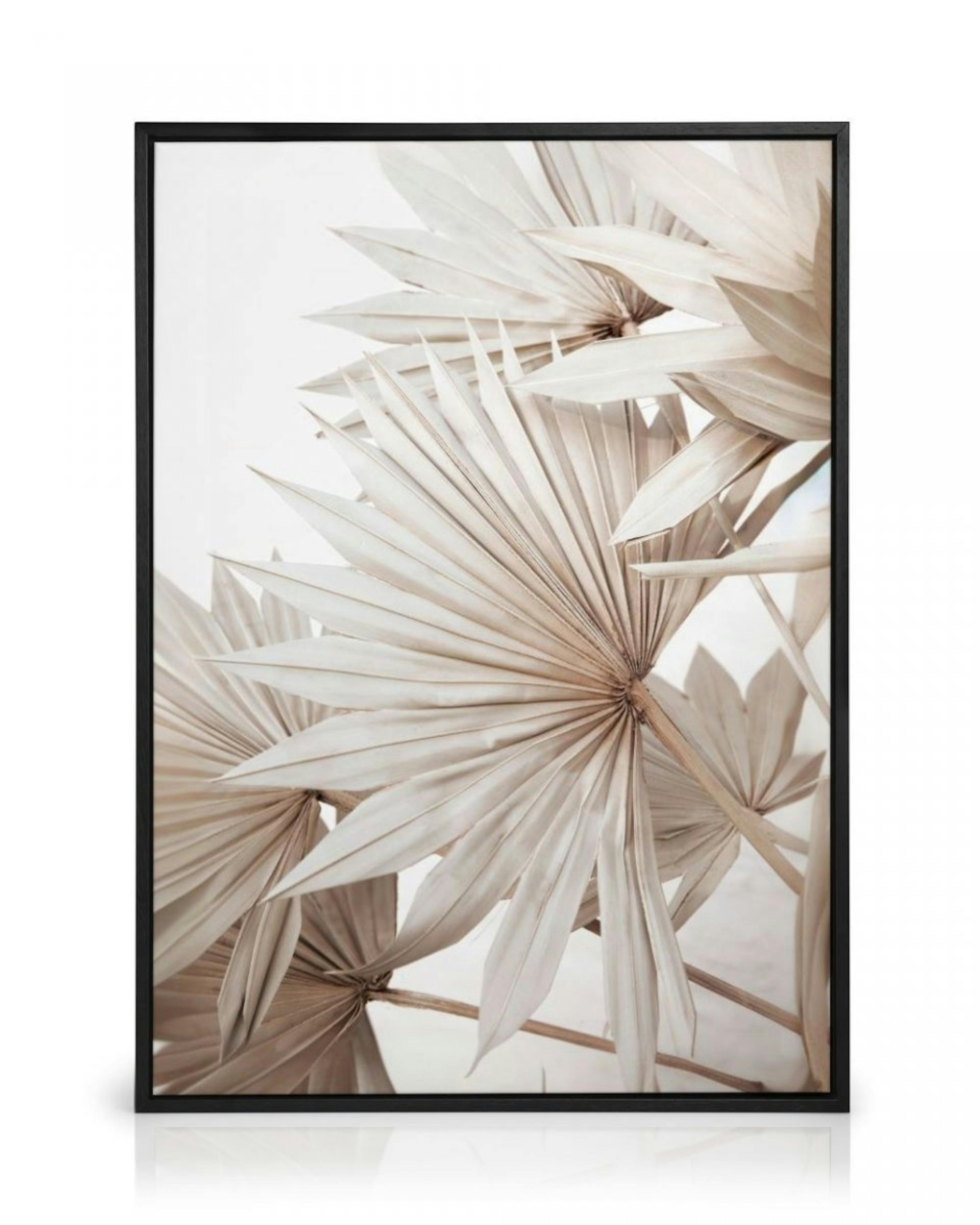 Beige Palm No1 Canvas Print thumbnail