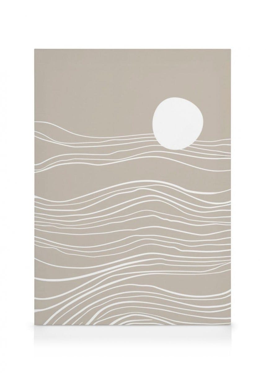 Clair de Lune Obraz na płótnie (30x40 cm - Czarna ramka) - Poster Store