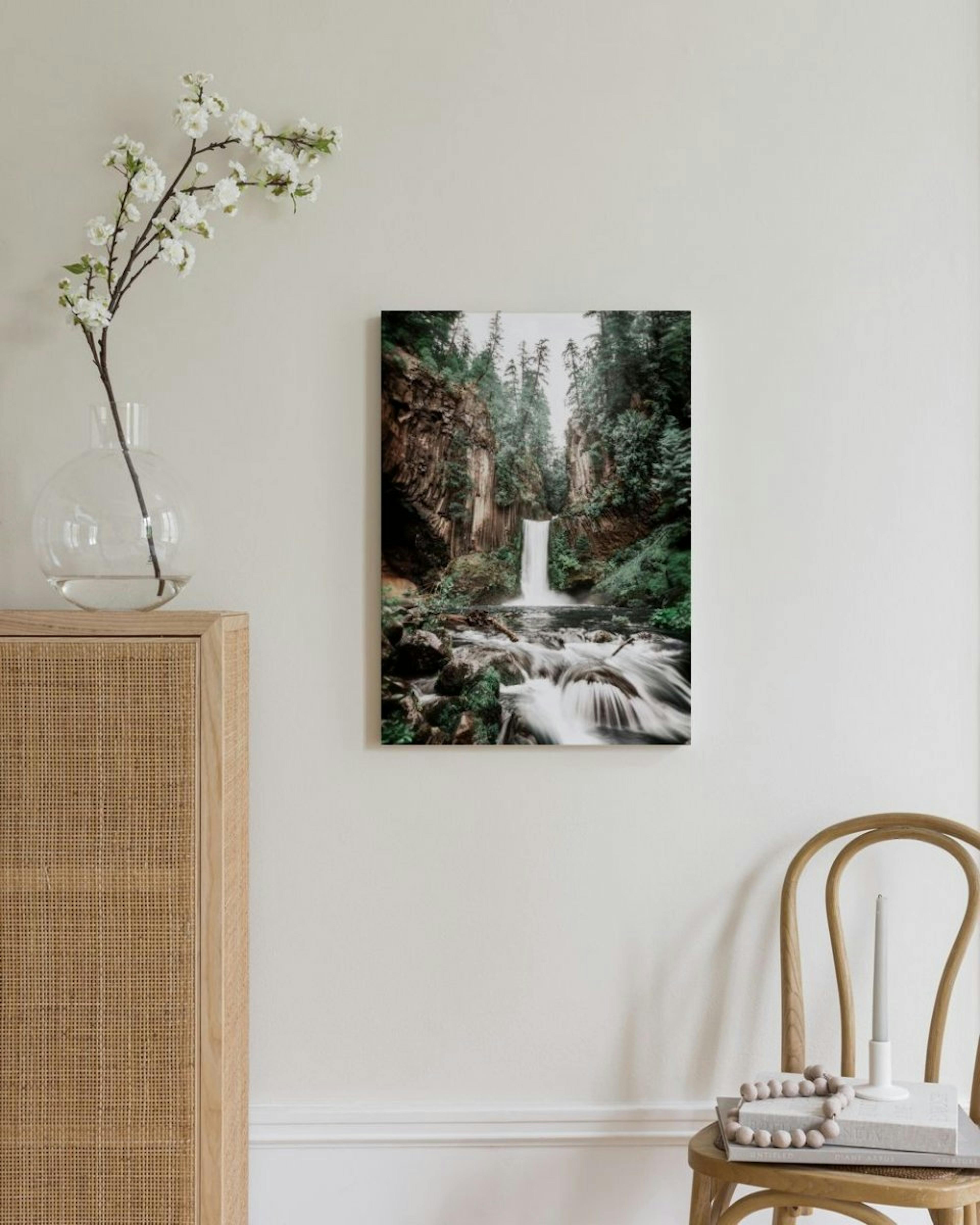 Forest Waterfall Canvas Print thumbnail