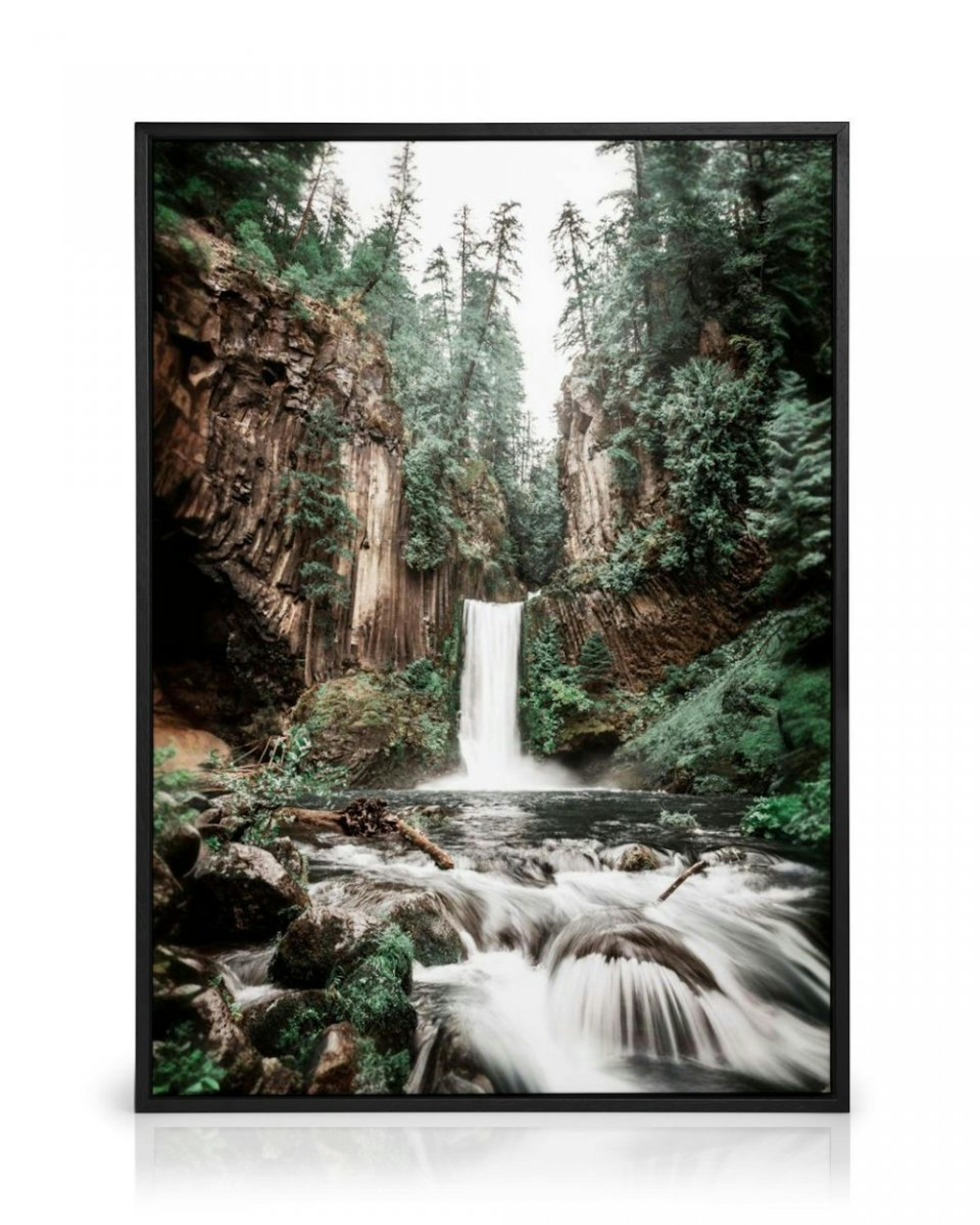 Waterval in het Bos Canvas thumbnail