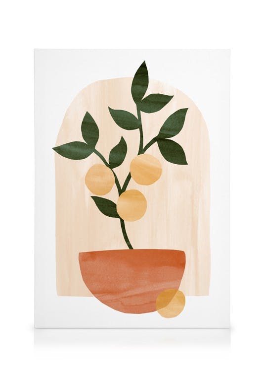 Canvas Prints - Abstract Lemon Tree Canvas print (30x40 cm) - Poster Store