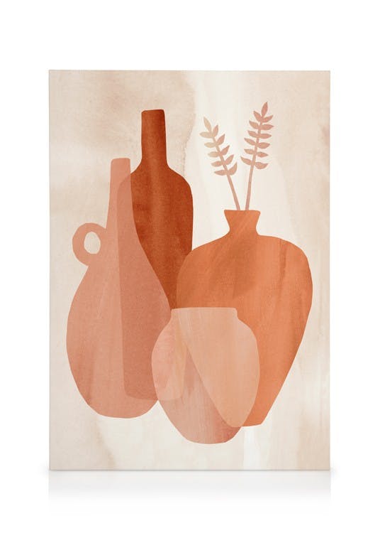 Canvastavlor - Abstrakta Vaser Canvastavla (50 x 70 cm - Ekram) - Poster Store
