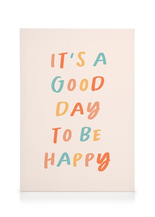 Canvastavlor - Be Happy Canvastavla (50x70 cm) - Poster Store