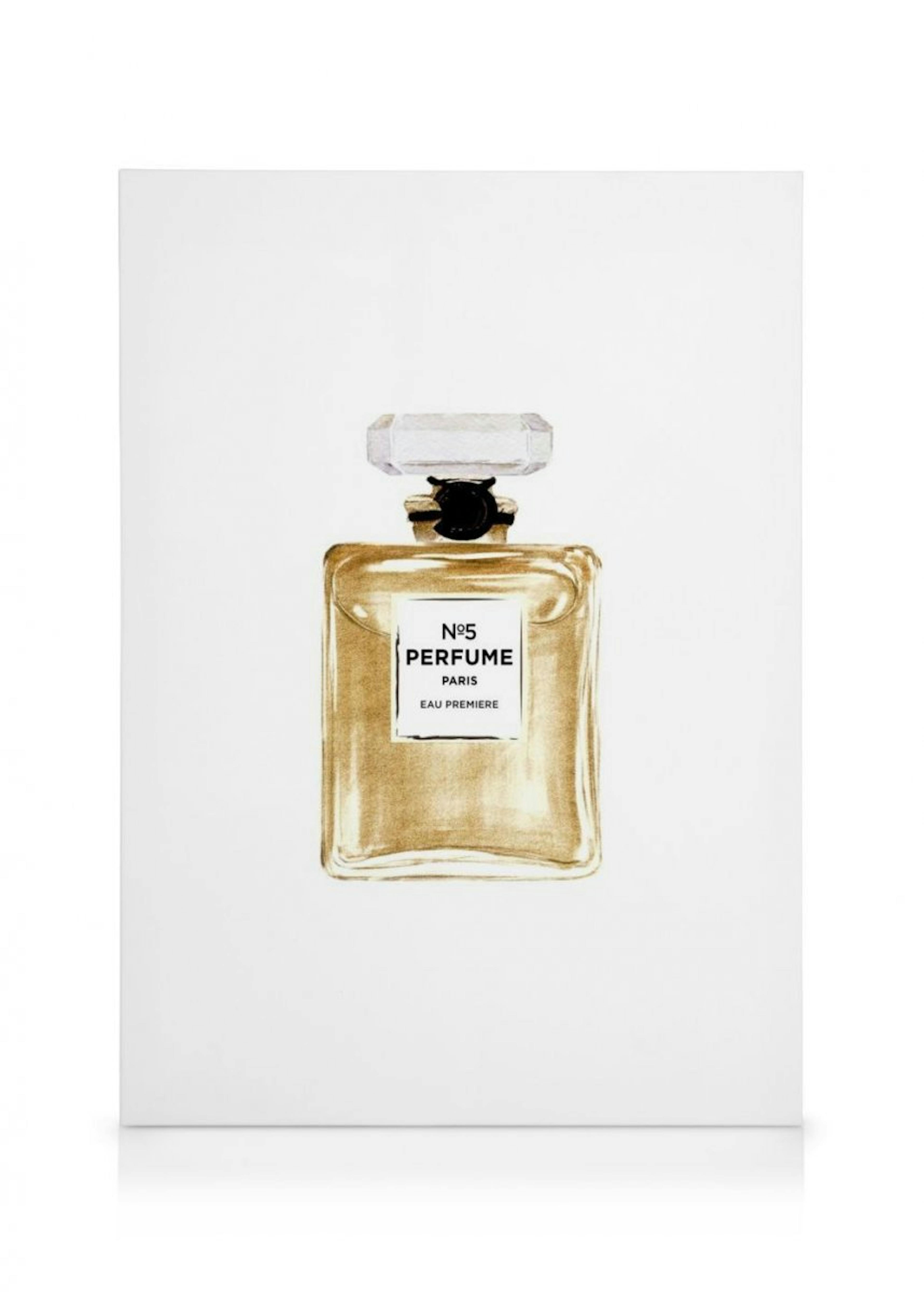 Gold Perfume Canvas Print thumbnail