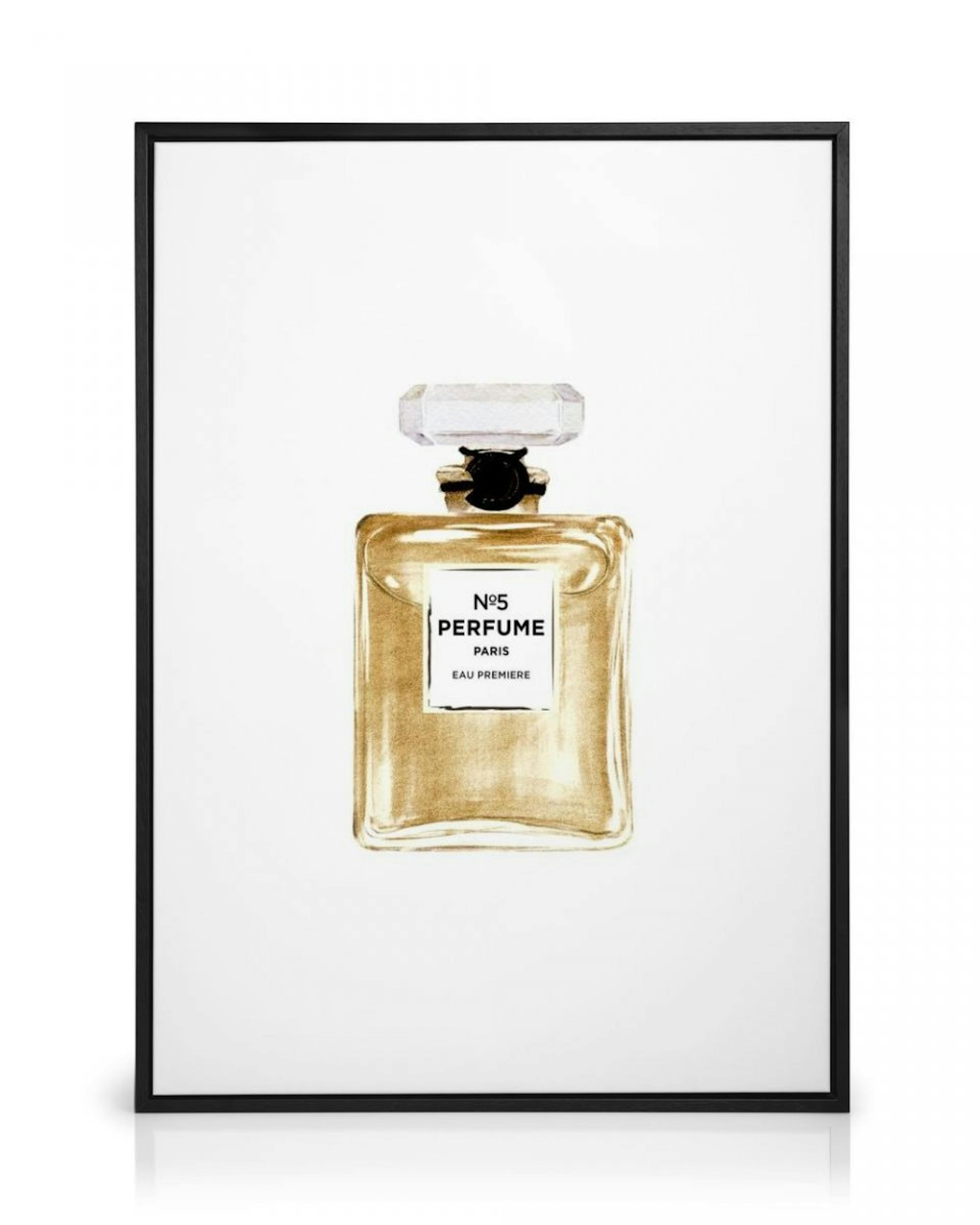 Gold Perfume Canvas Print thumbnail