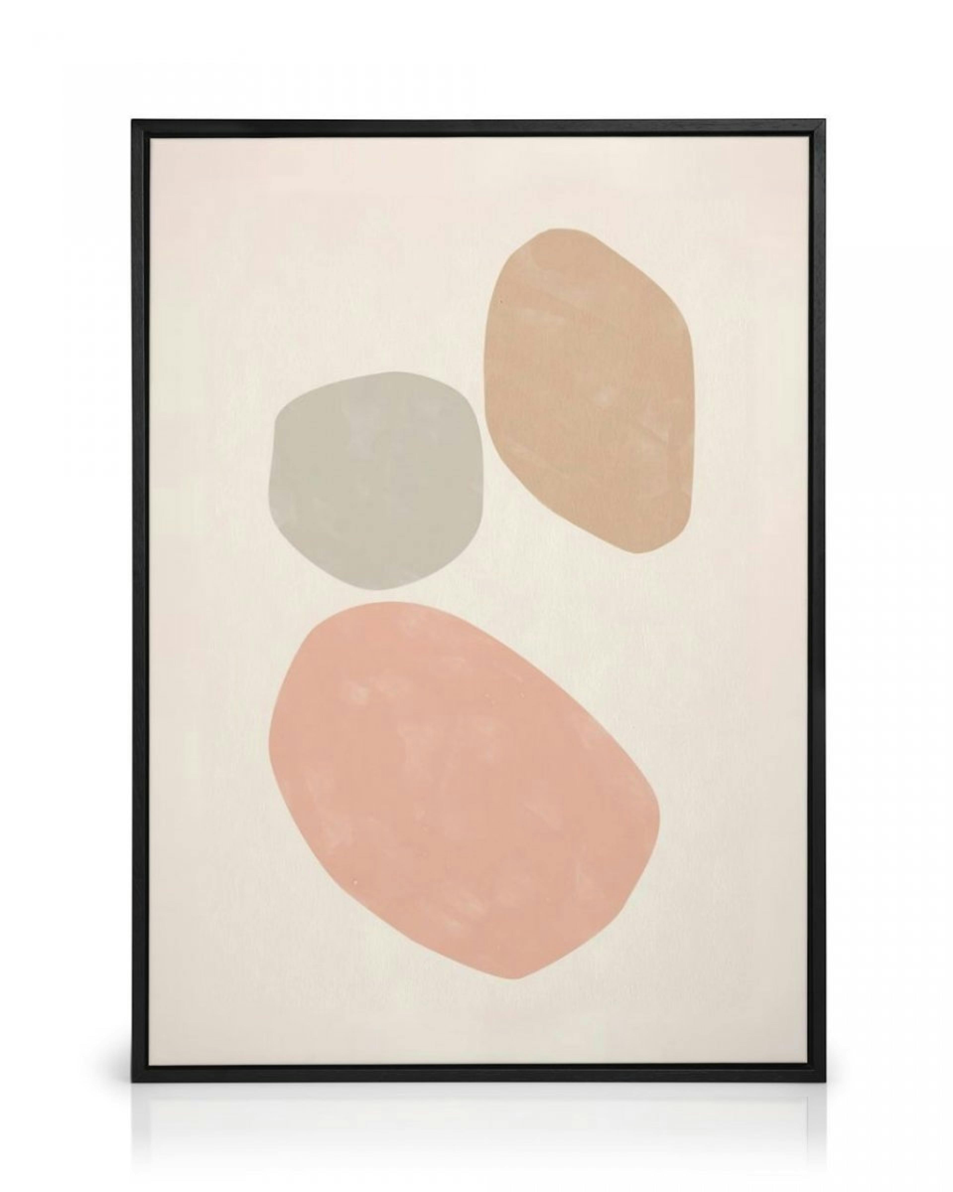 Pink and Beige Abstract No2 Canvas thumbnail