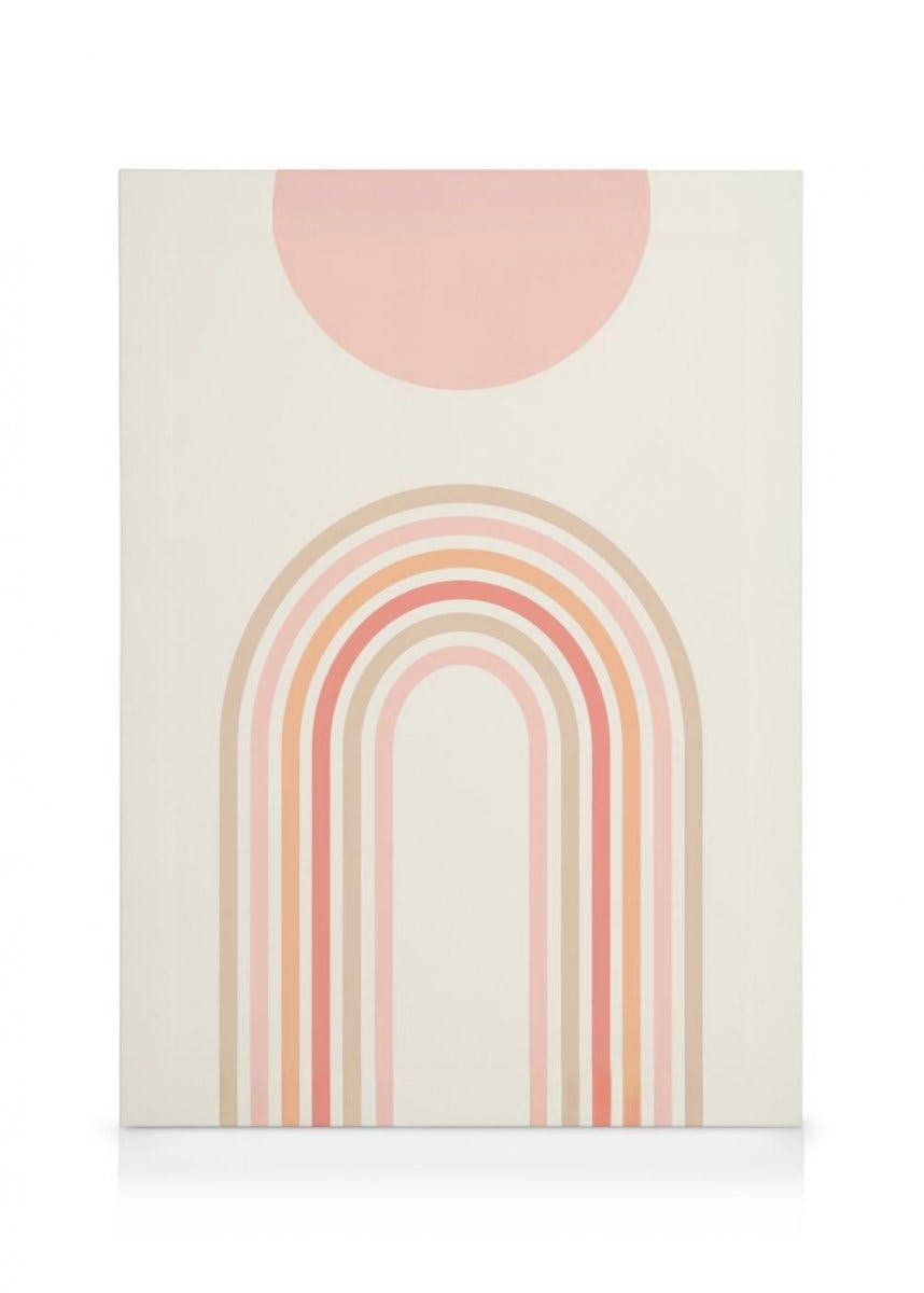 Canvas Prints - Pink Arches Canvas print (30x40 cm - Black Frame) - Poster Store