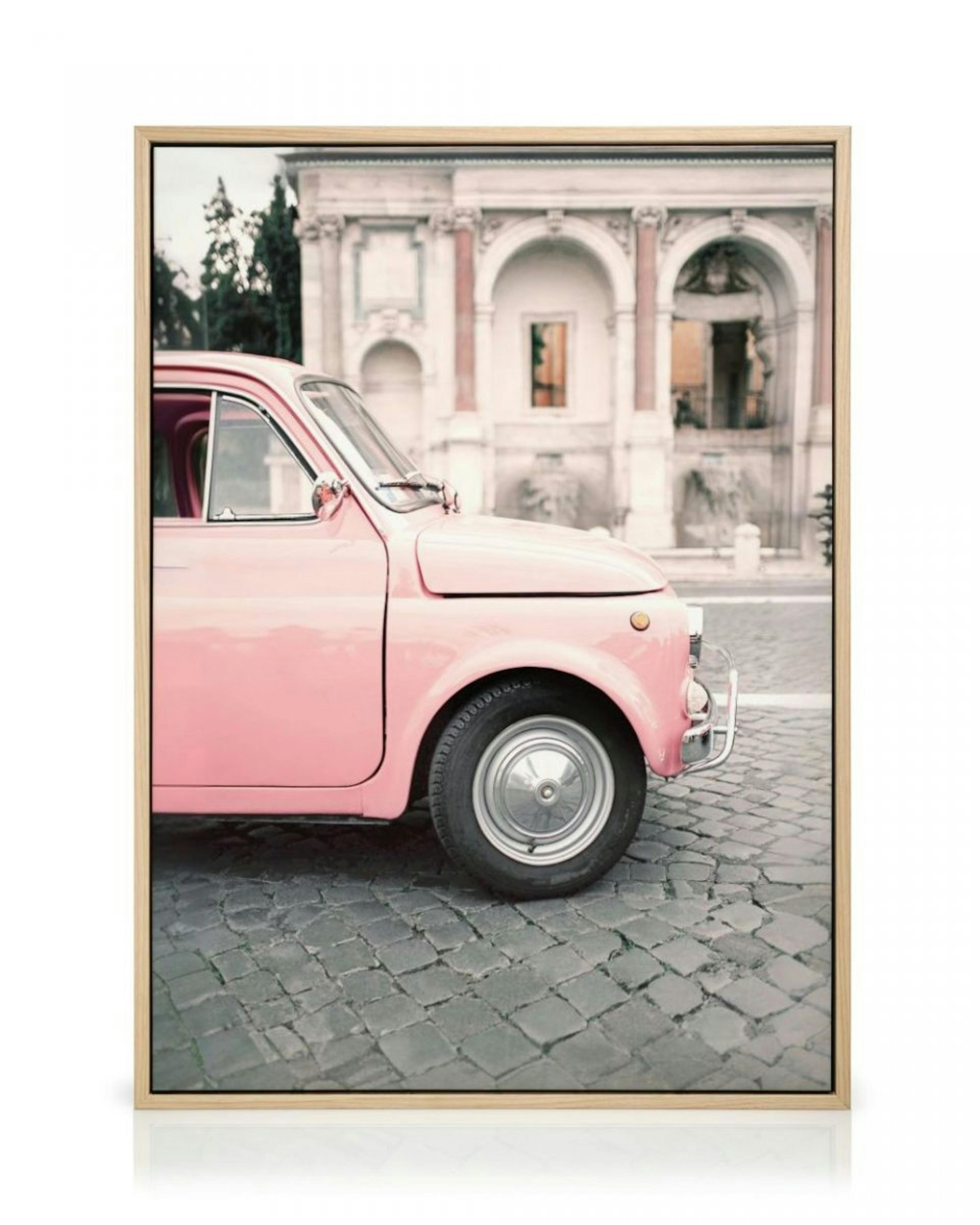 Pink Car Canvas Print thumbnail