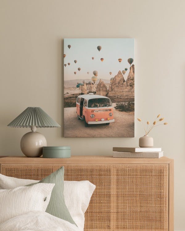 Canvas Prints - Van in Cappadocia Canvas print (50x70 cm - Black Frame) - Poster Store