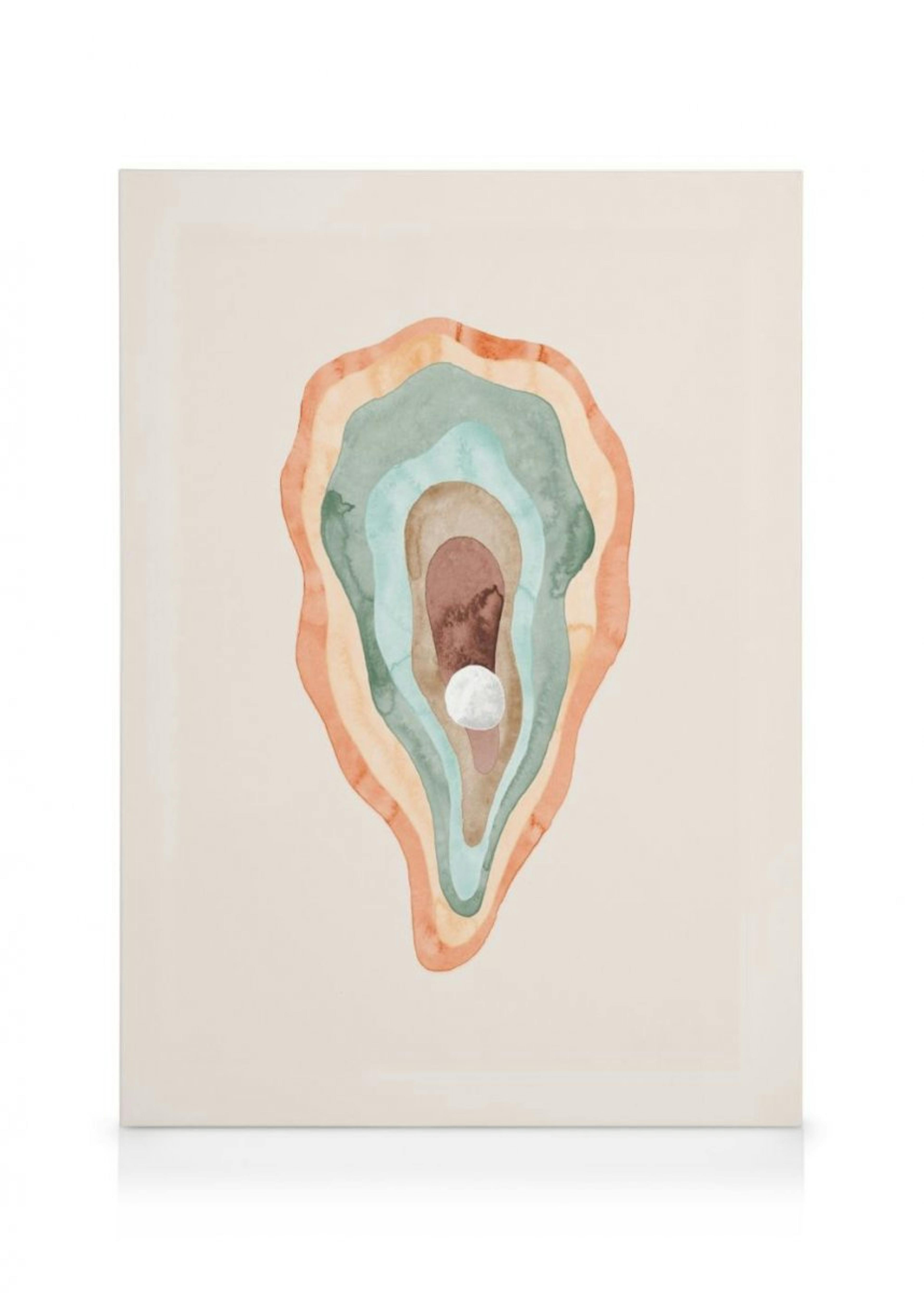 Watercolour Oyster Canvas Print 0