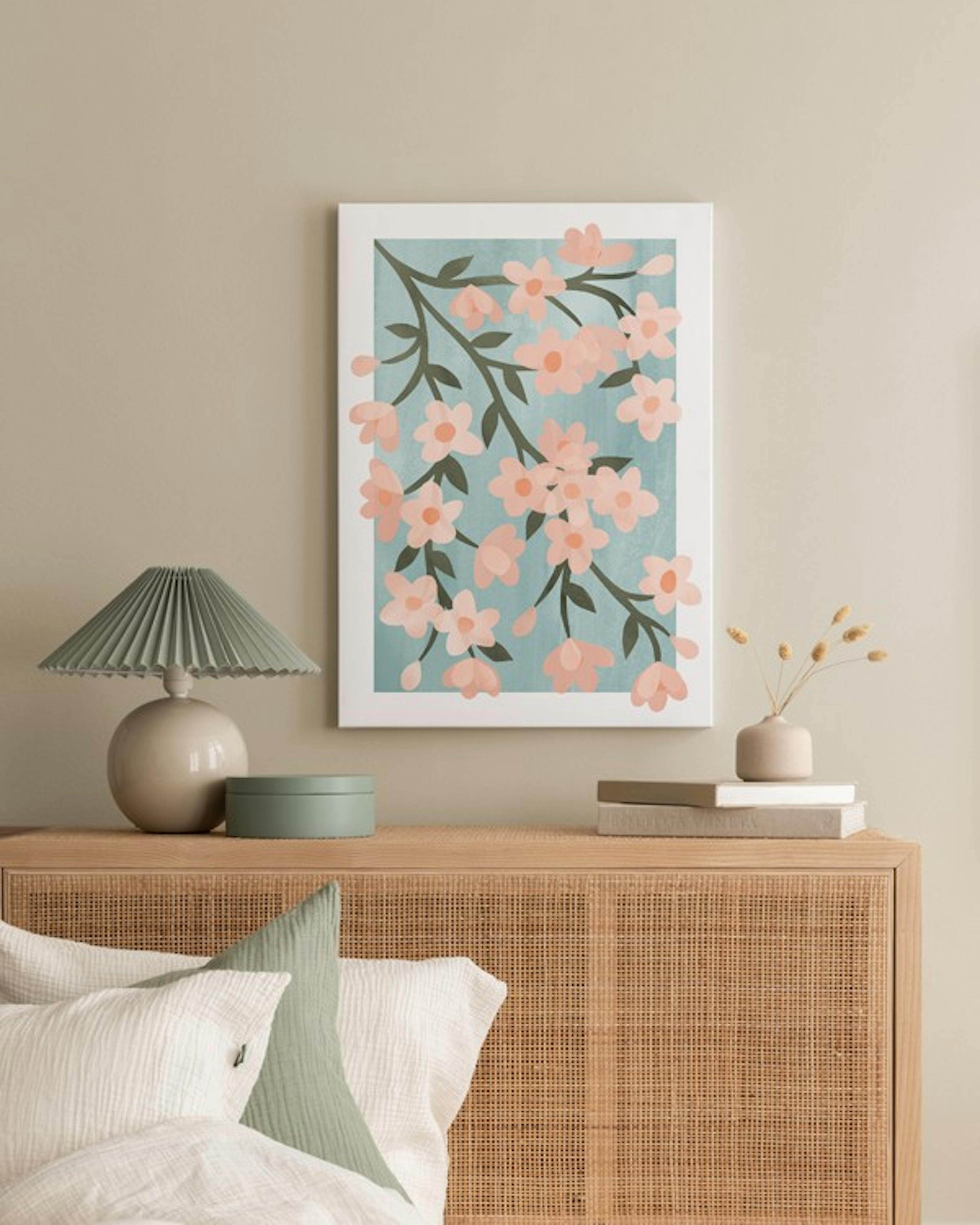 Abstract Cherry Blossom Canvas print thumbnail