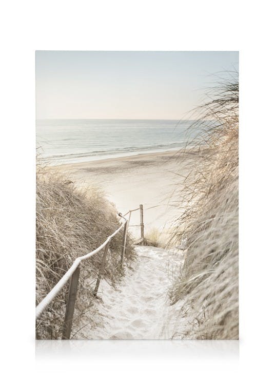 Canvas Prints - Path to Ocean Canvas print (30x40 cm - Oak Frame) - Poster Store