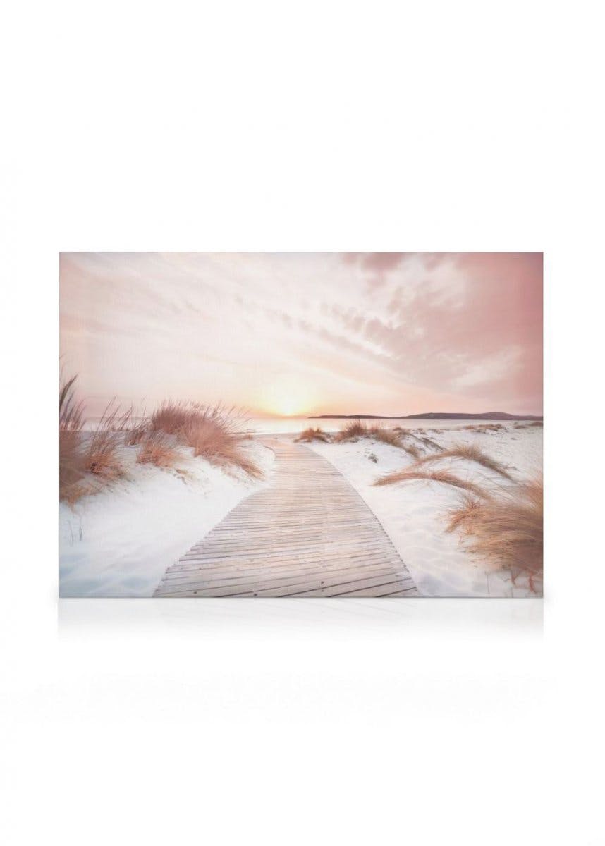 Widok na Morze o Zachodzie Słońca Obraz na Płótnie (70x100 cm) - Poster Store
