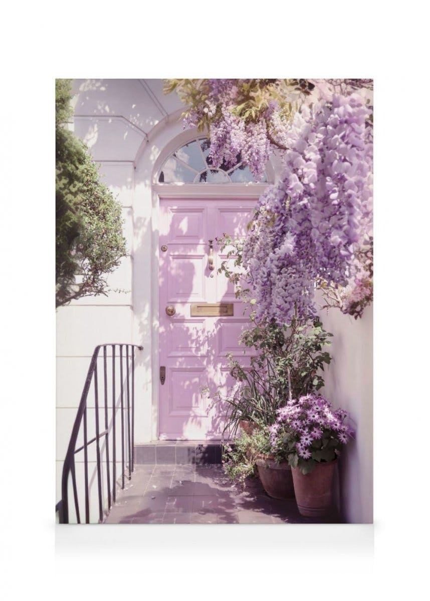 Canvas Prints - Wisteria Purple Door Canvas print (70x100 cm) - Poster Store