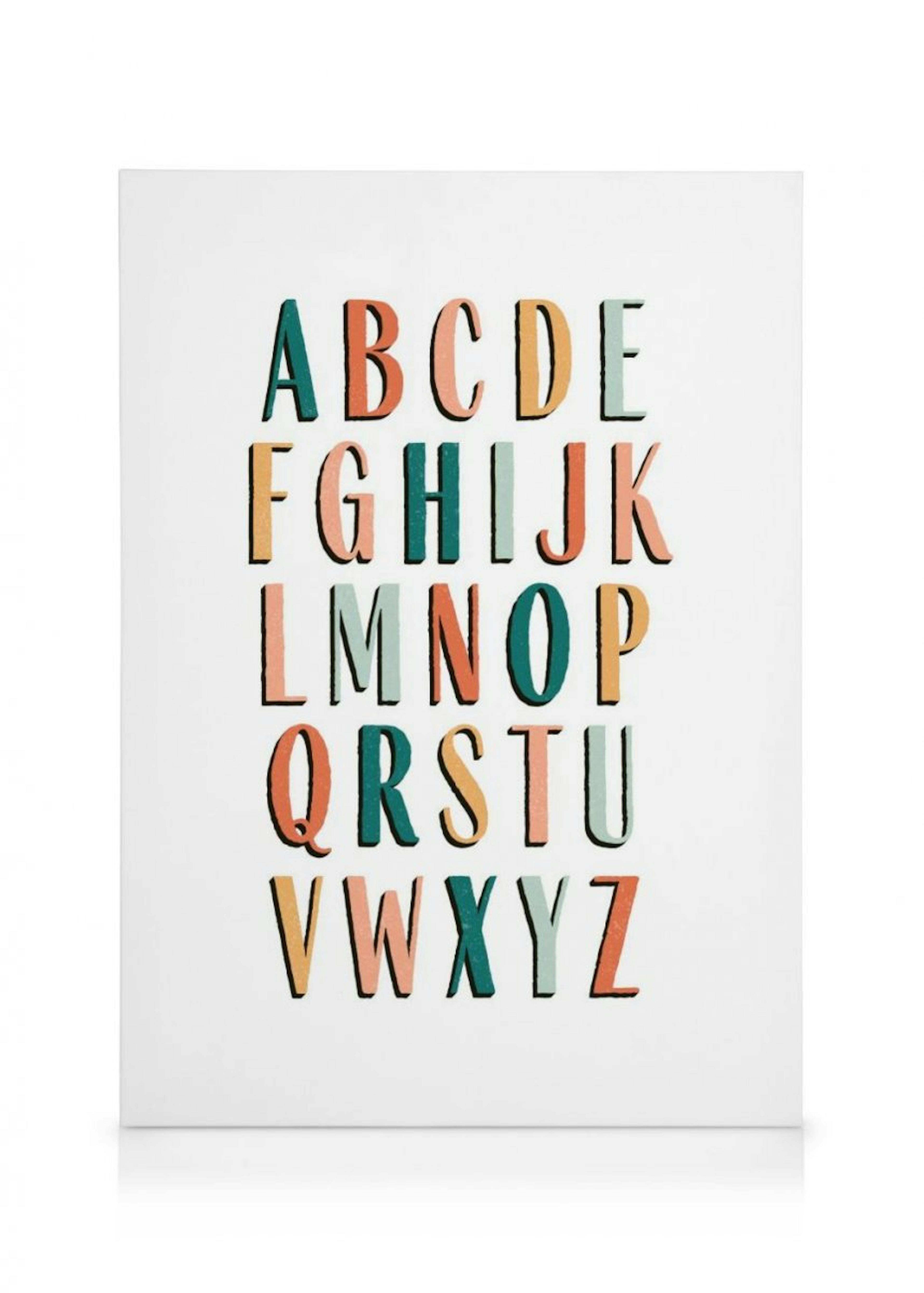 Colourful Alphabet Canvas Print 0