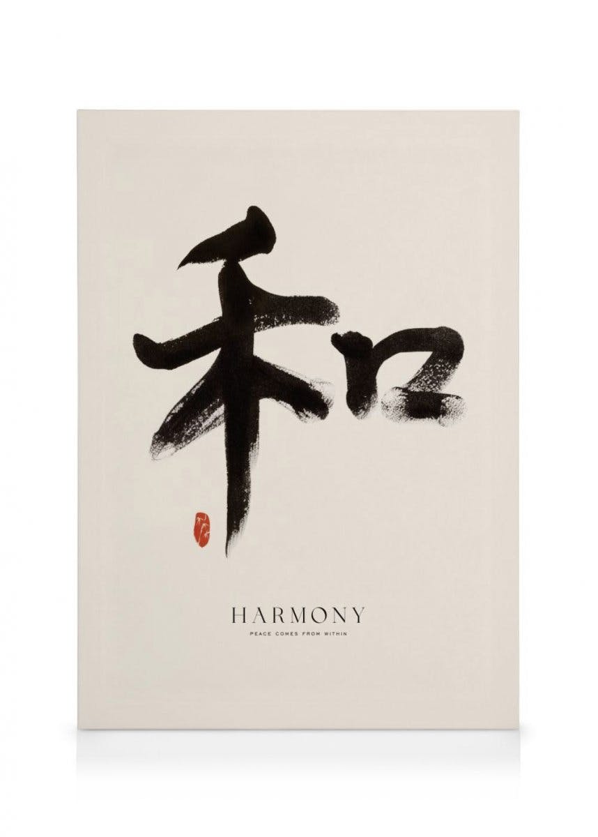Canvas Prints - Harmony Canvas print (70x100 cm - Black Frame) - Poster Store