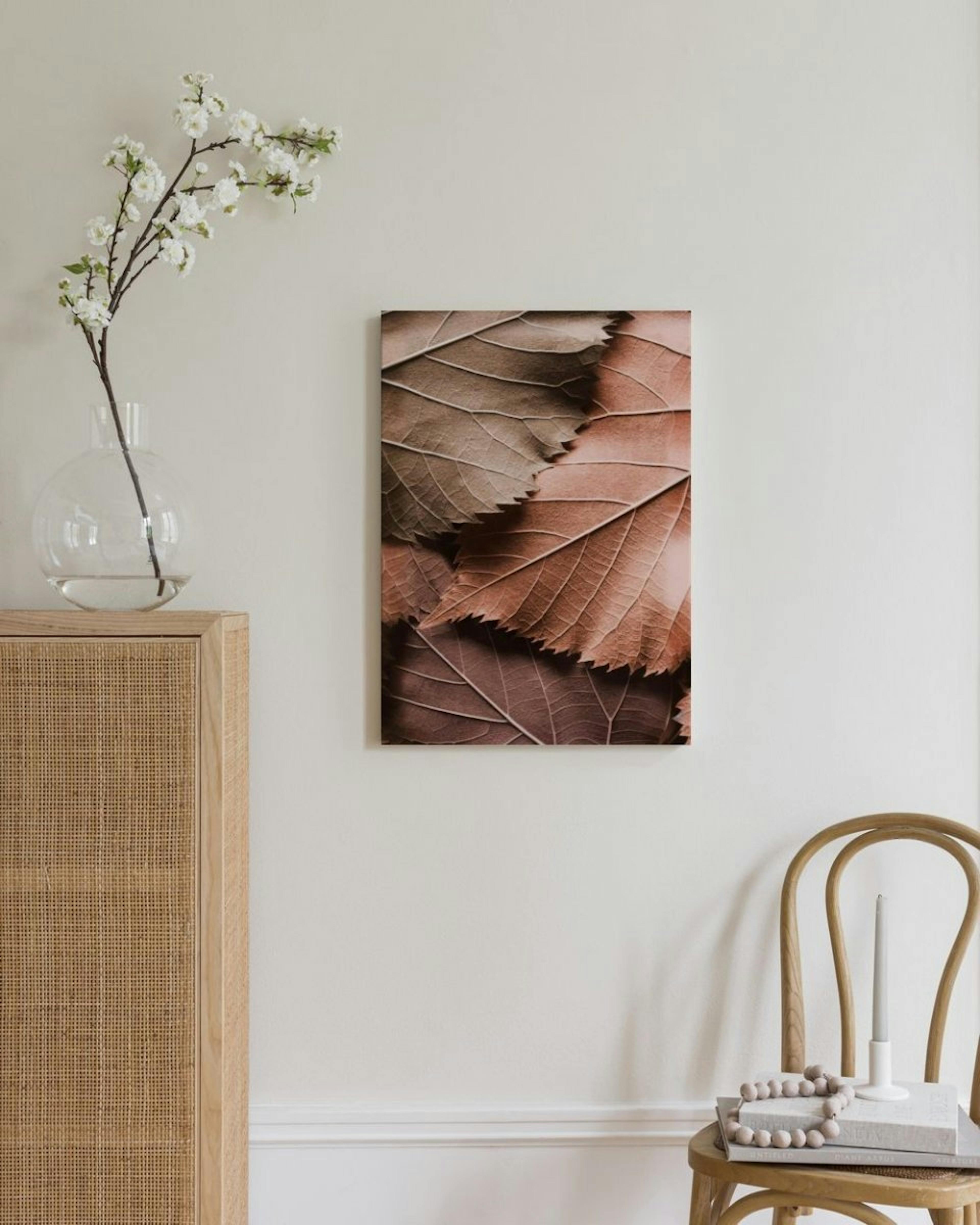 Brown Leaves Canvas Print thumbnail