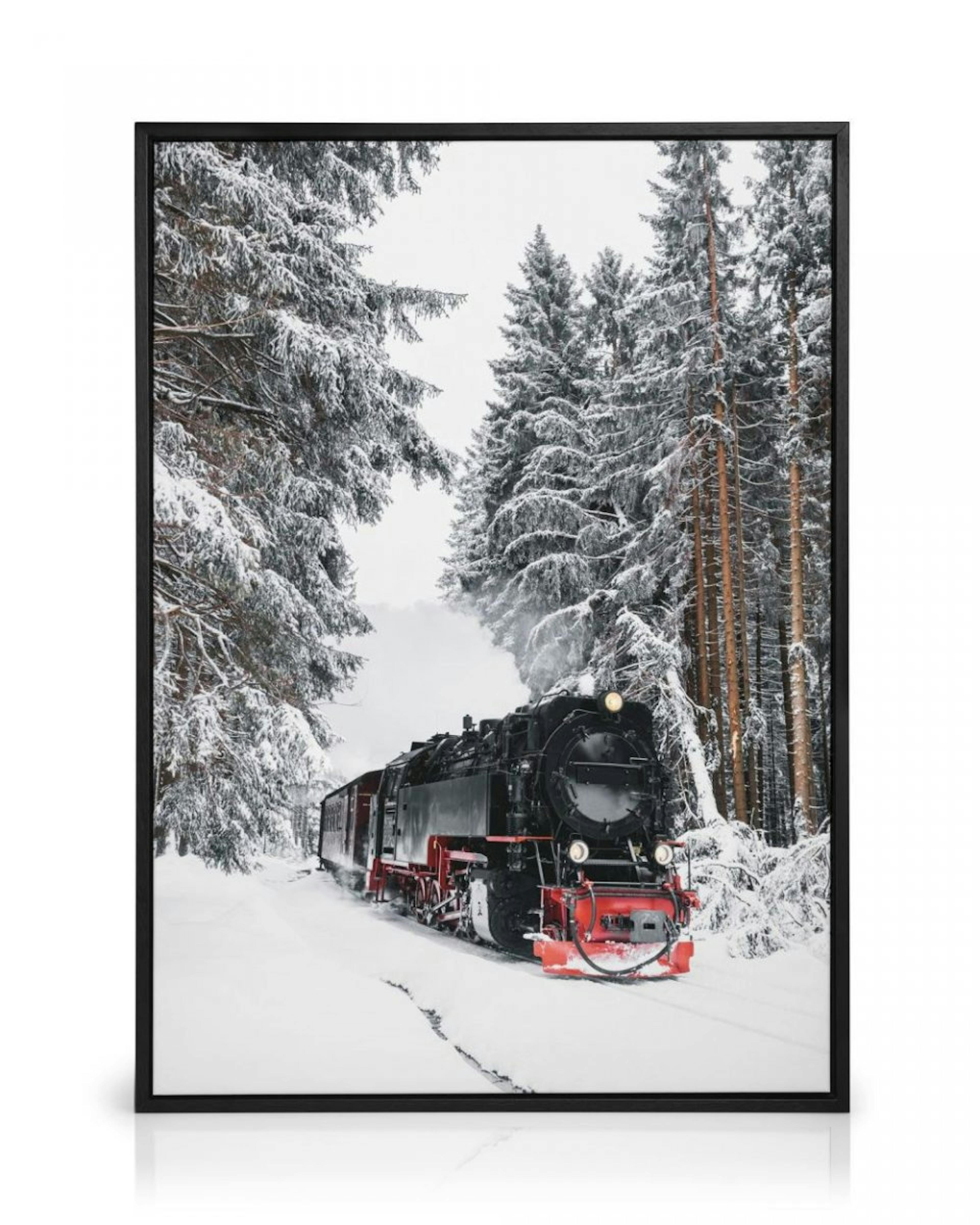 Winter Train Leinwand thumbnail