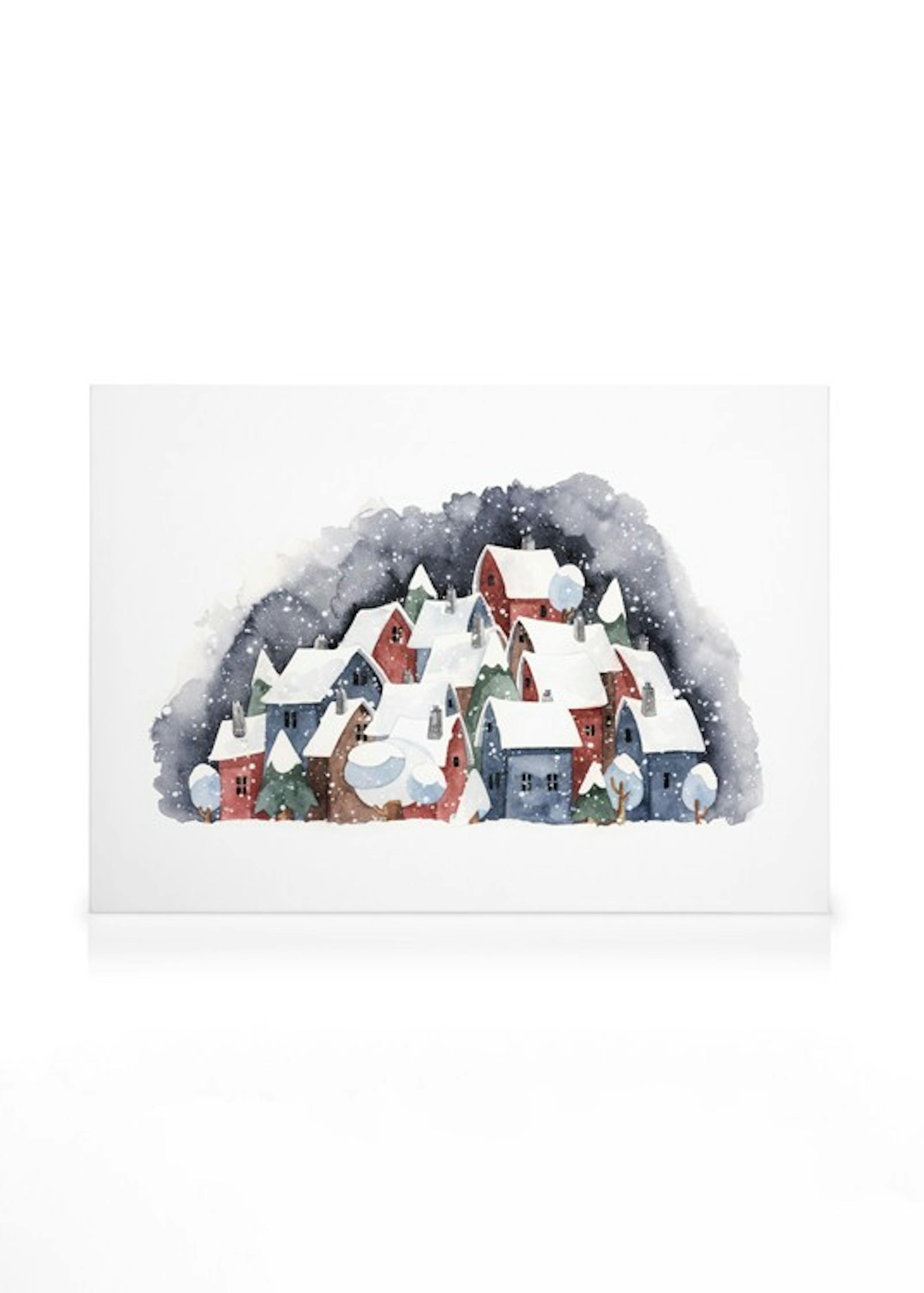 Snowy Town Canvas print thumbnail