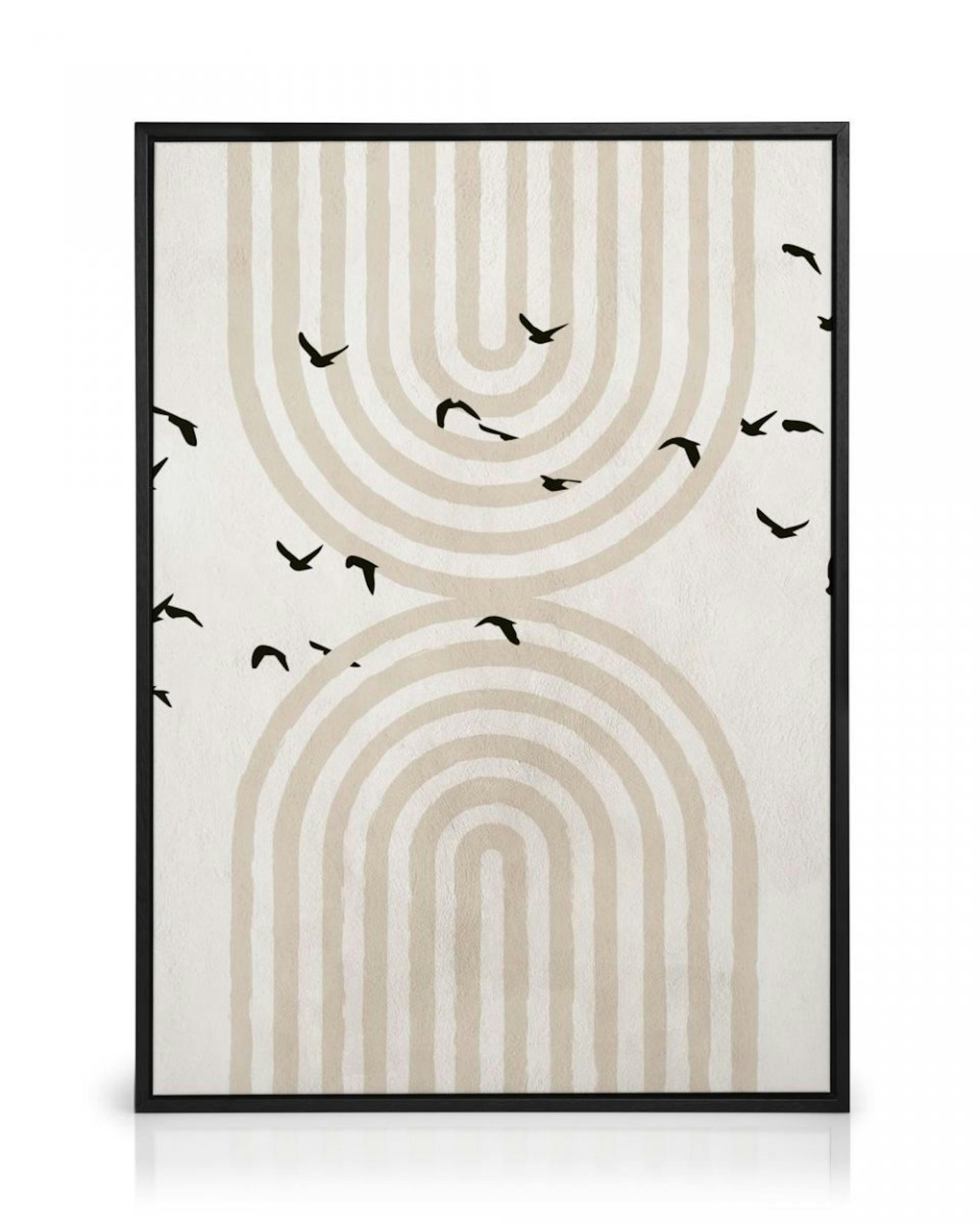 Birds and Arches Canvas print thumbnail