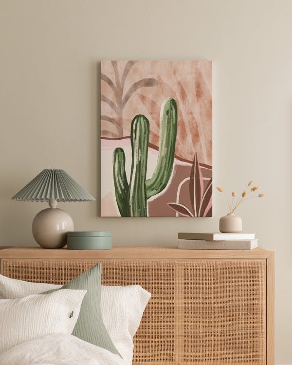 Canvas Prints - Cactus Art Canvas print (50x70 cm) - Poster Store