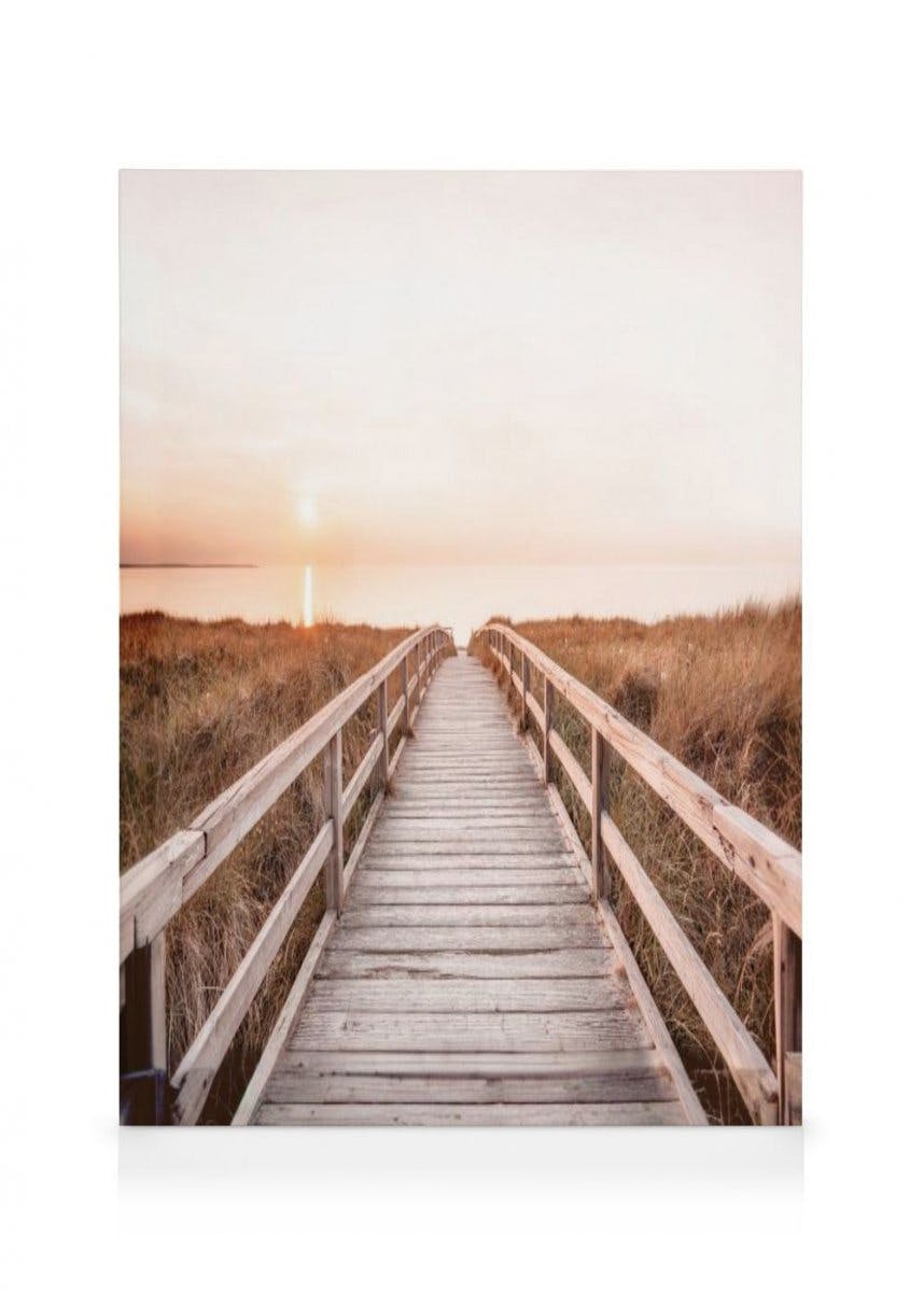 Canvastavlor - Path to Sunset canvastavla (50 x 70 cm - Ekram) - Poster Store