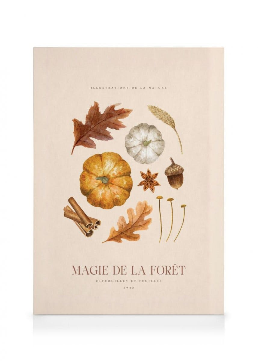 Magie de la Forêt No2 Toile (30x40 cm - Cadre noir) - Poster Store