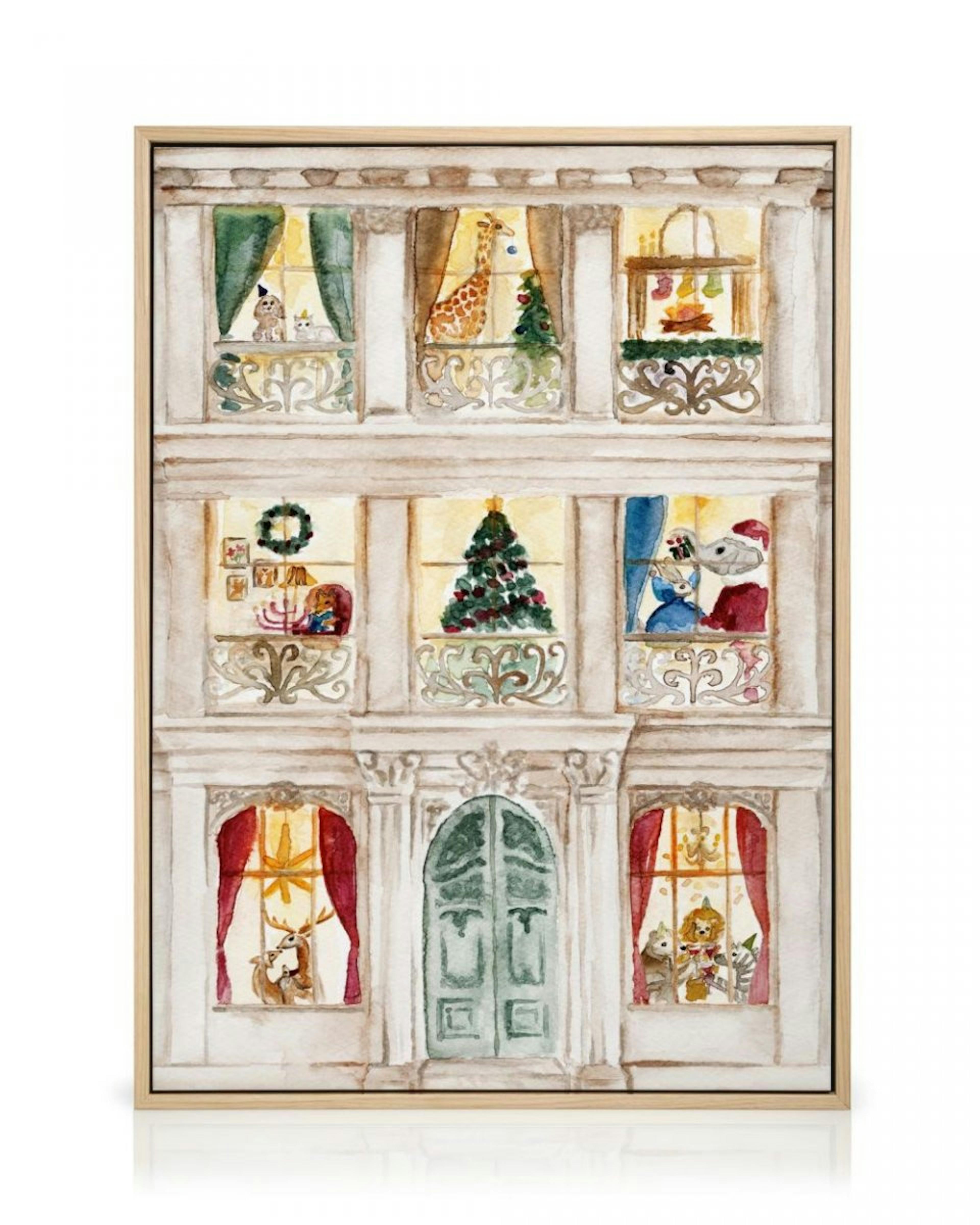 The Christmas House Canvas thumbnail