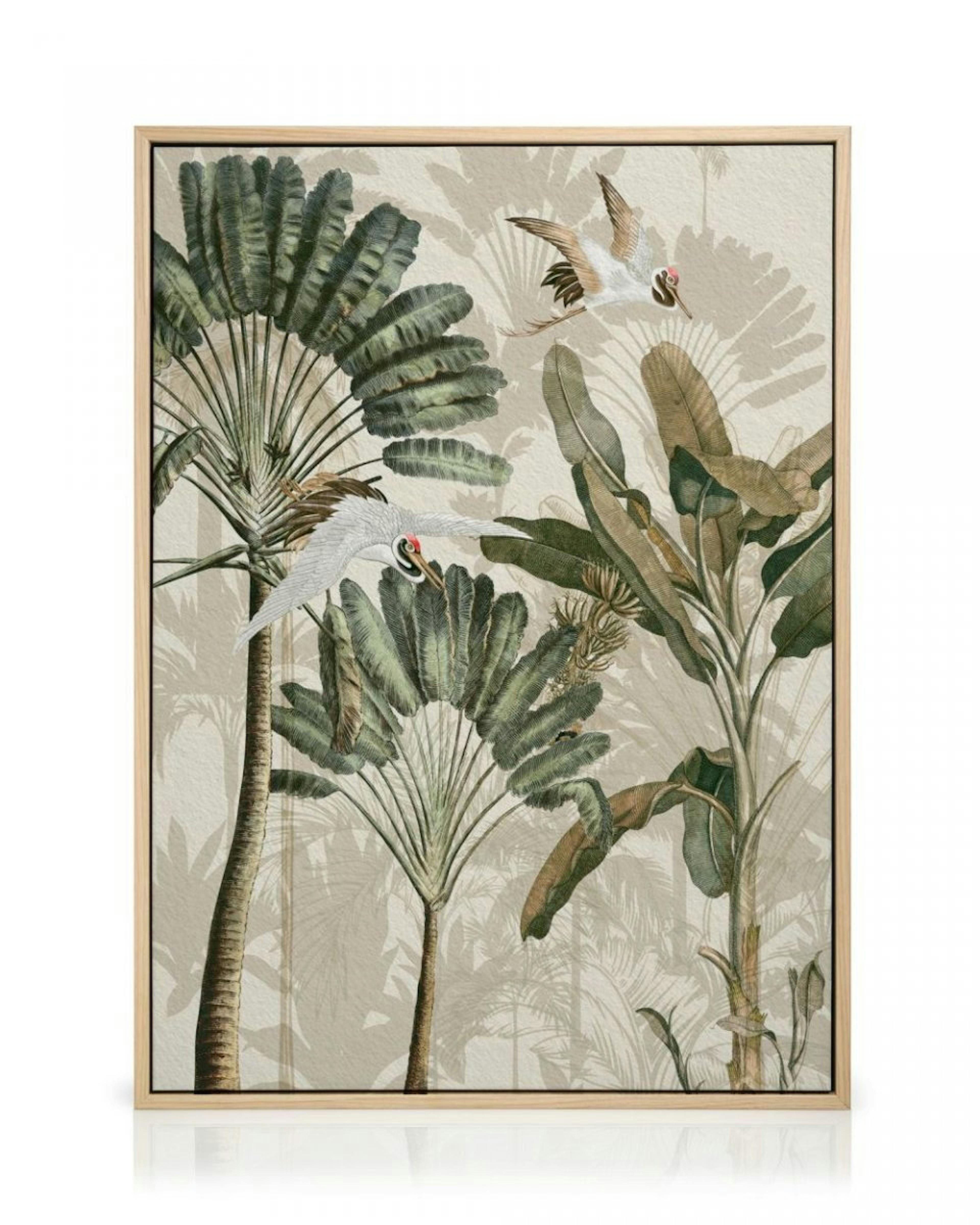 Cranes in the Rainforest Canvas print thumbnail