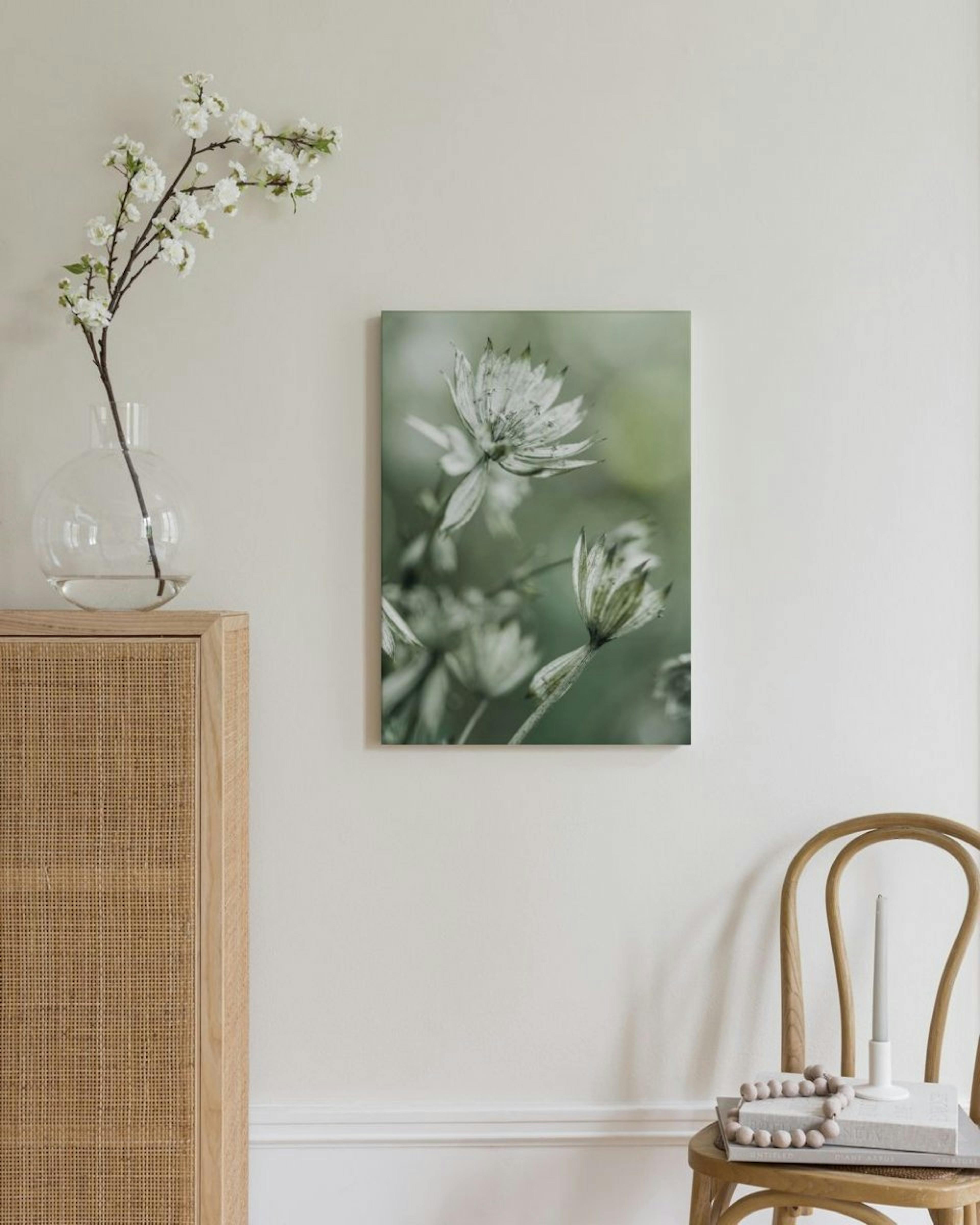 Blooming in Green Canvas thumbnail