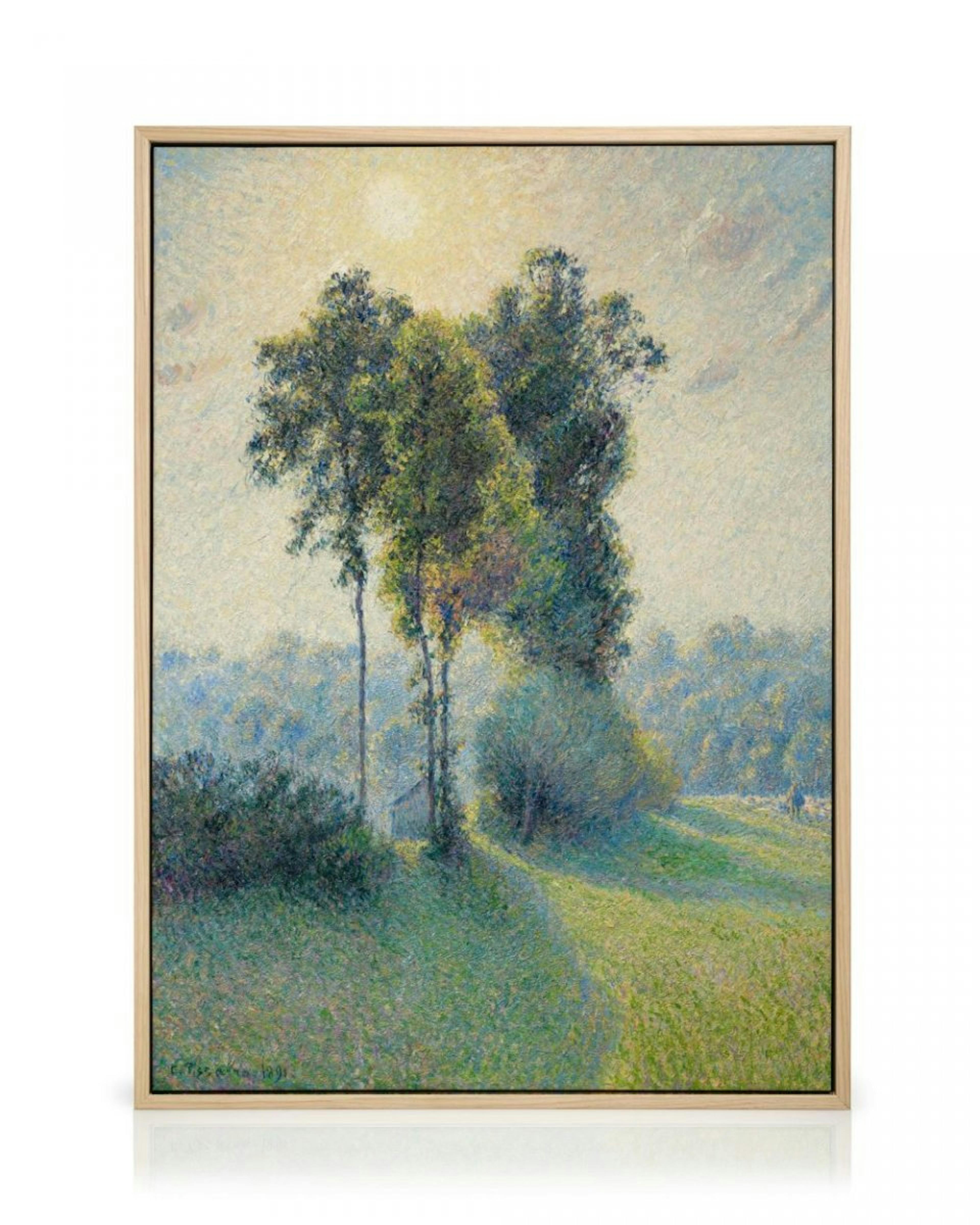 Camille Pissarro - Landscape at Saint-Charles, Near Gisors, Sunset Canvastavla thumbnail