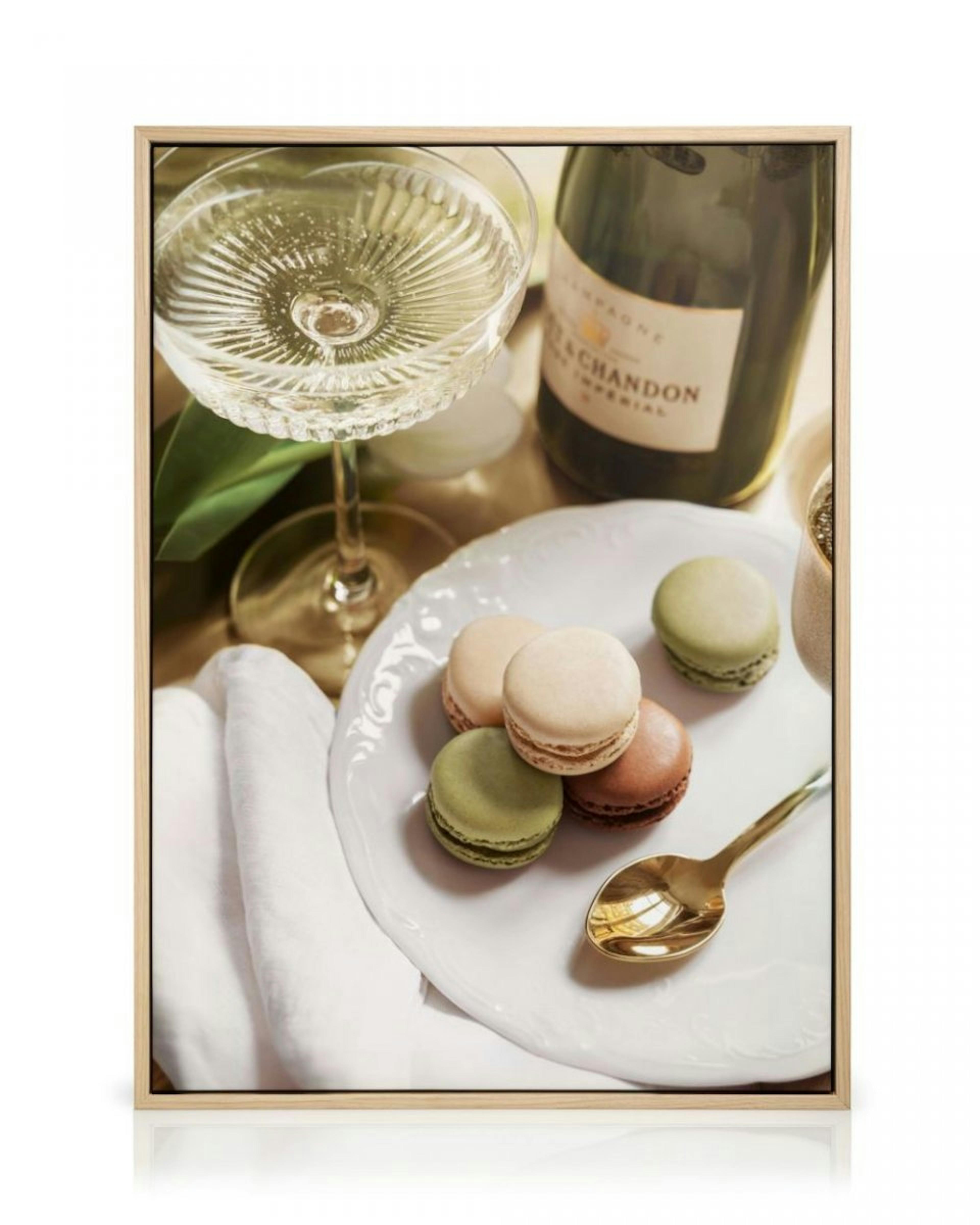 Vino y Macarons Lienzo thumbnail