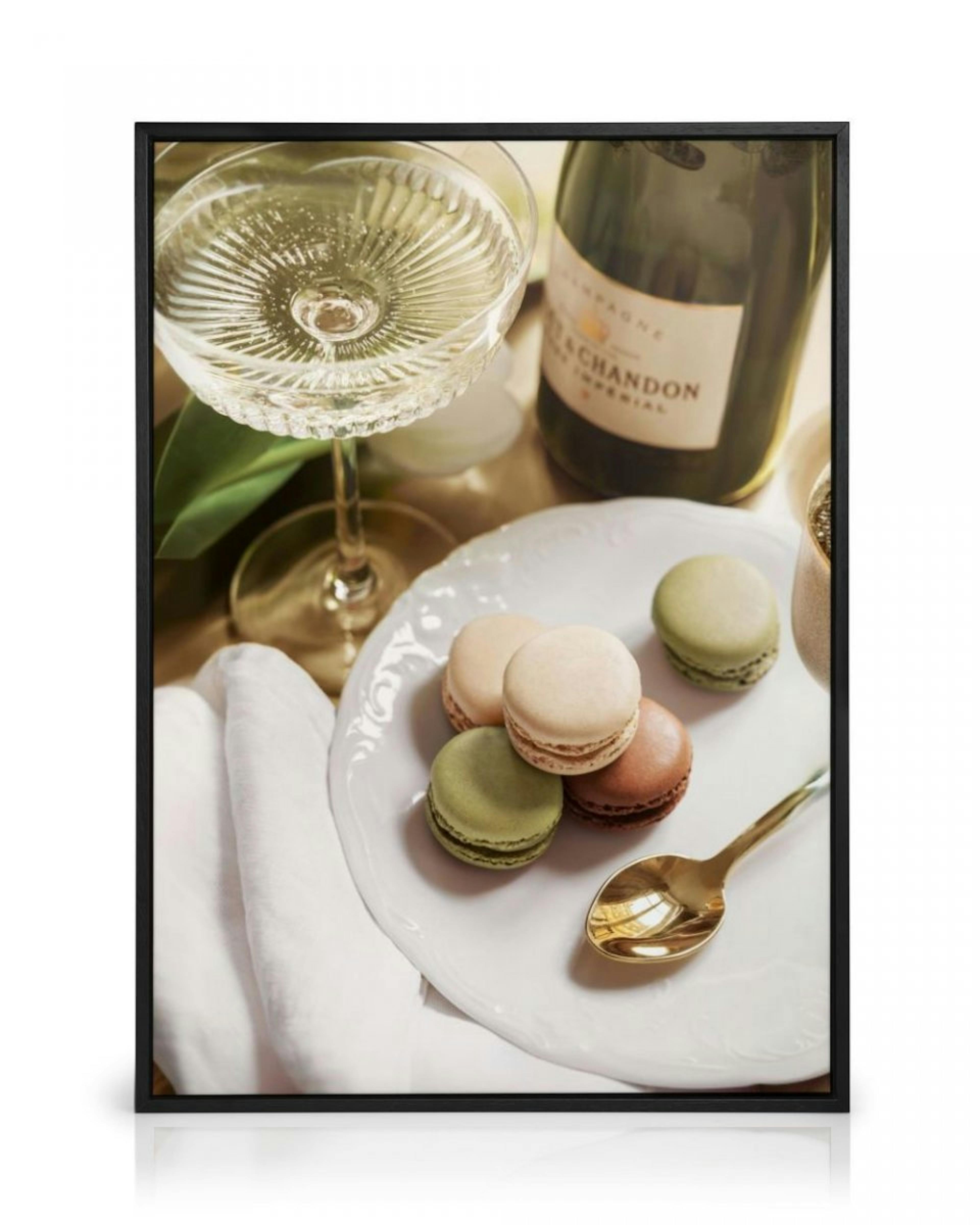 Vino y Macarons Lienzo thumbnail