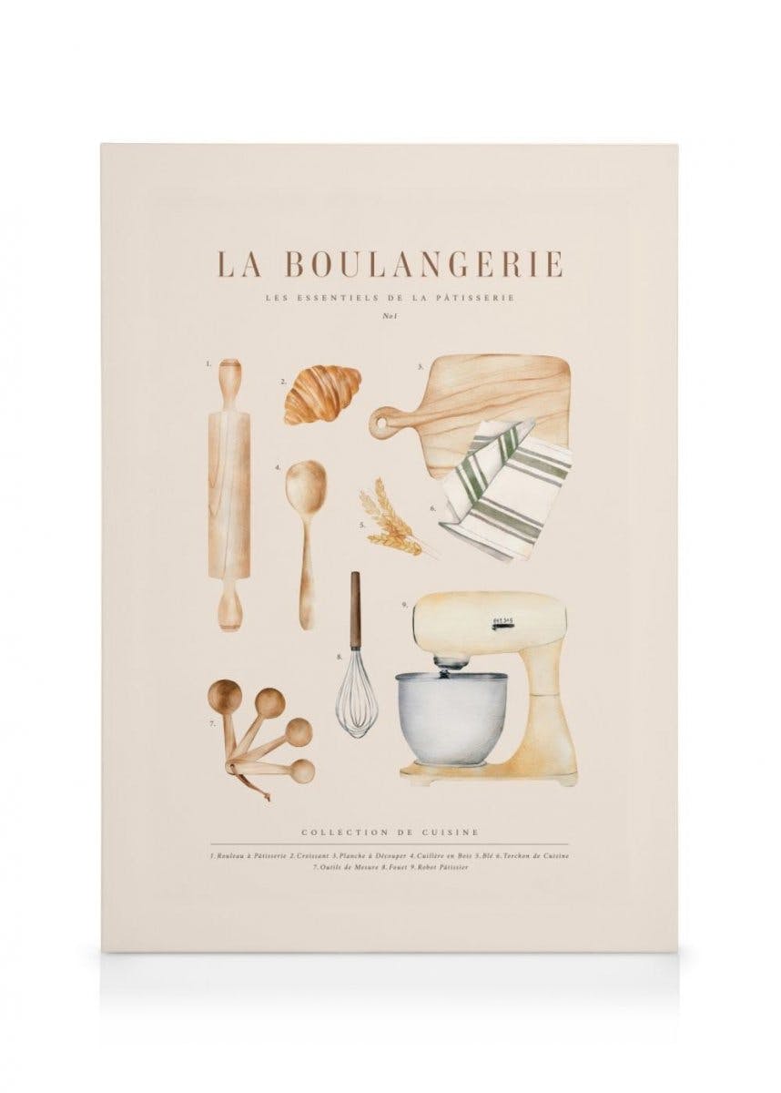 Canvas Prints - La Boulangerie No1 Canvas print (30x40 cm - Black Frame) - Poster Store