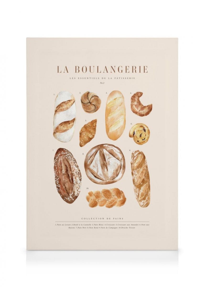 Canvastavlor - La Boulangerie No2 Canvastavla (30 x 40 cm - Ekram) - Poster Store