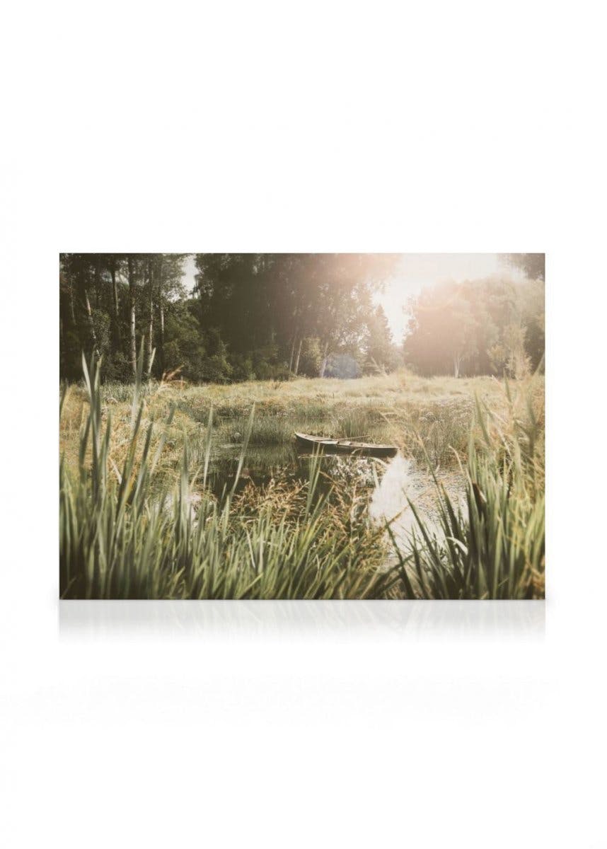 Canvas Prints - Calm Days by the Lake Canvas print (30x40 cm - Black Frame) - Poster Store