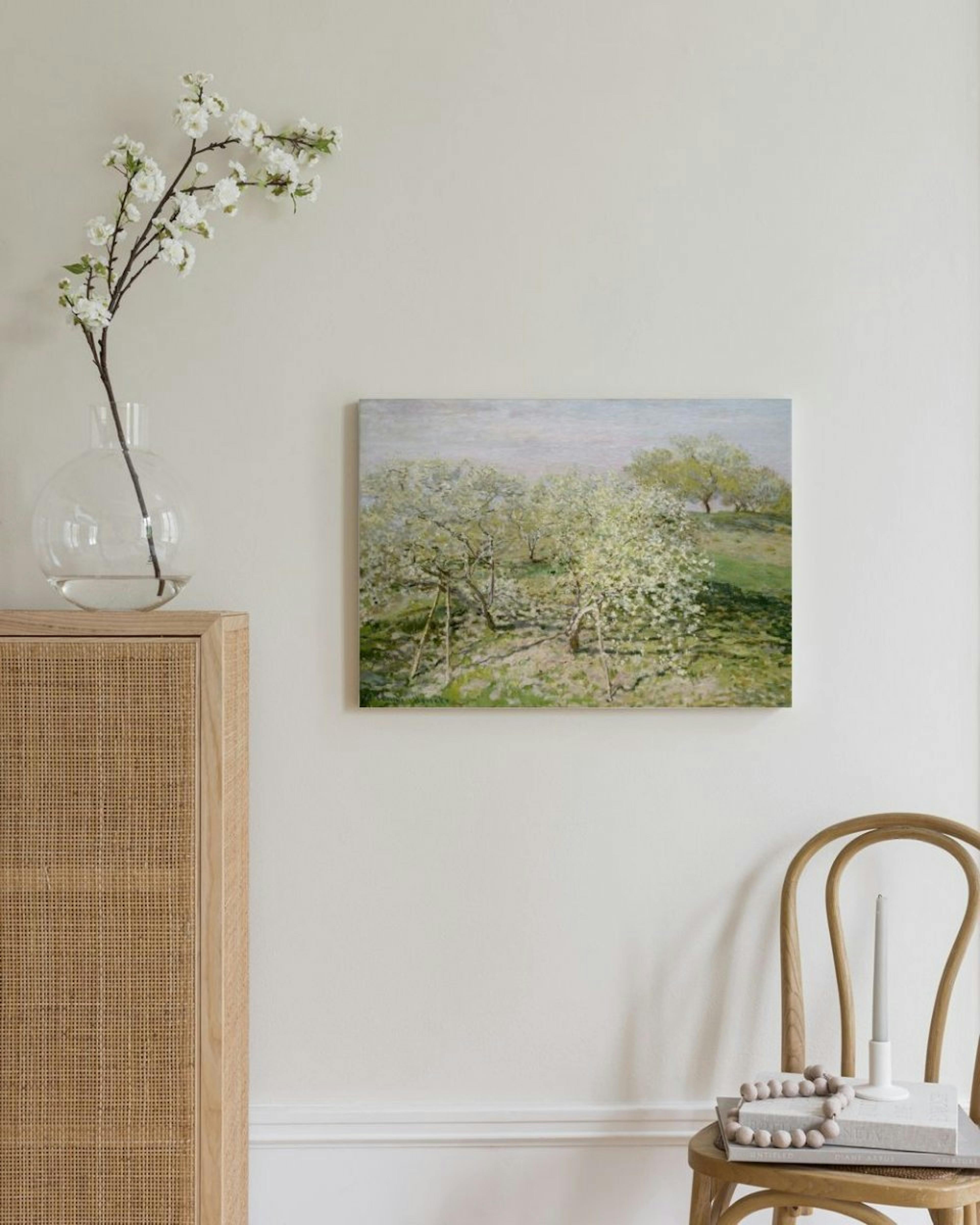 Monet - Spring (Fruit Trees in Bloom) Canvas print thumbnail