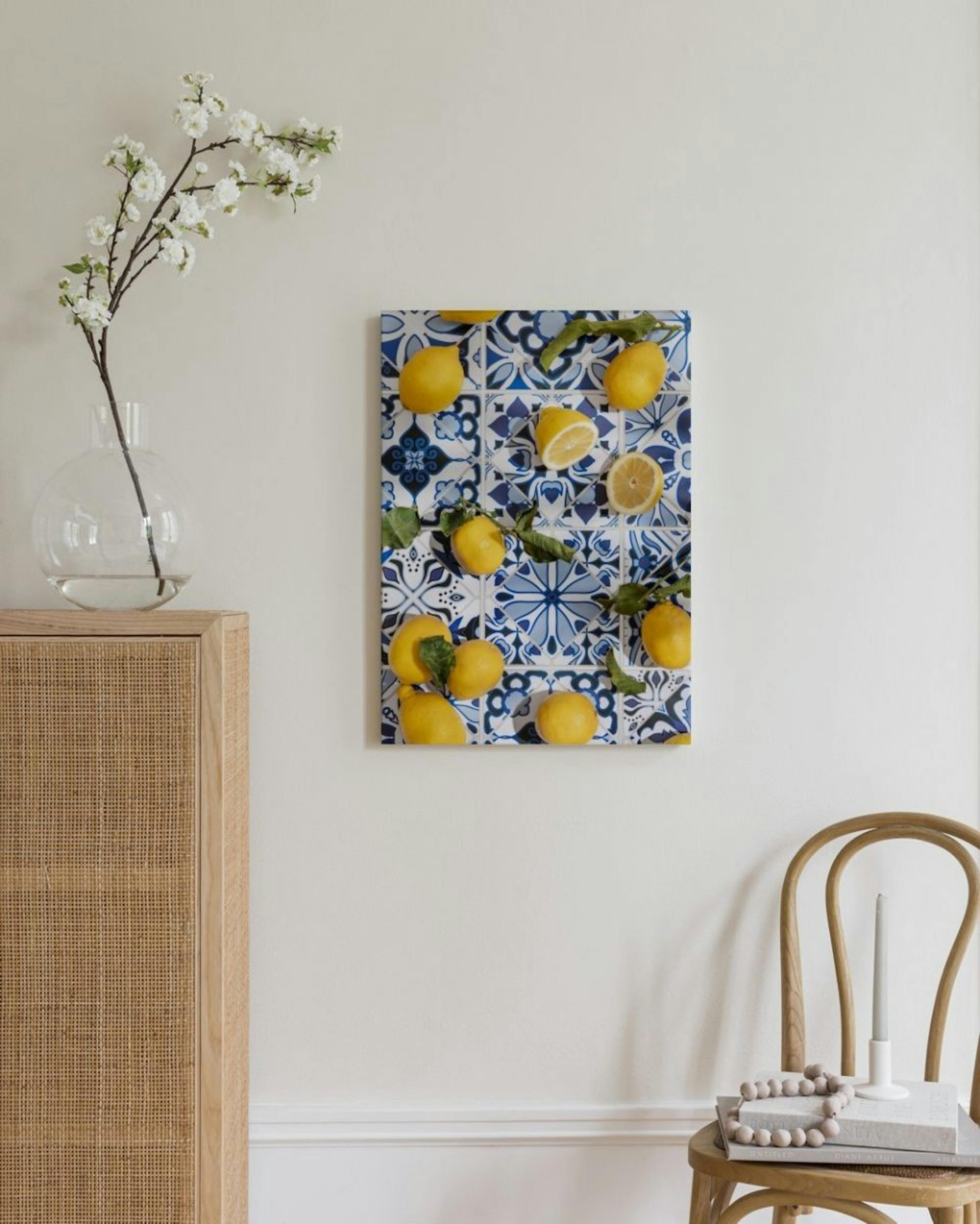 Tiles and Lemons Canvas print thumbnail