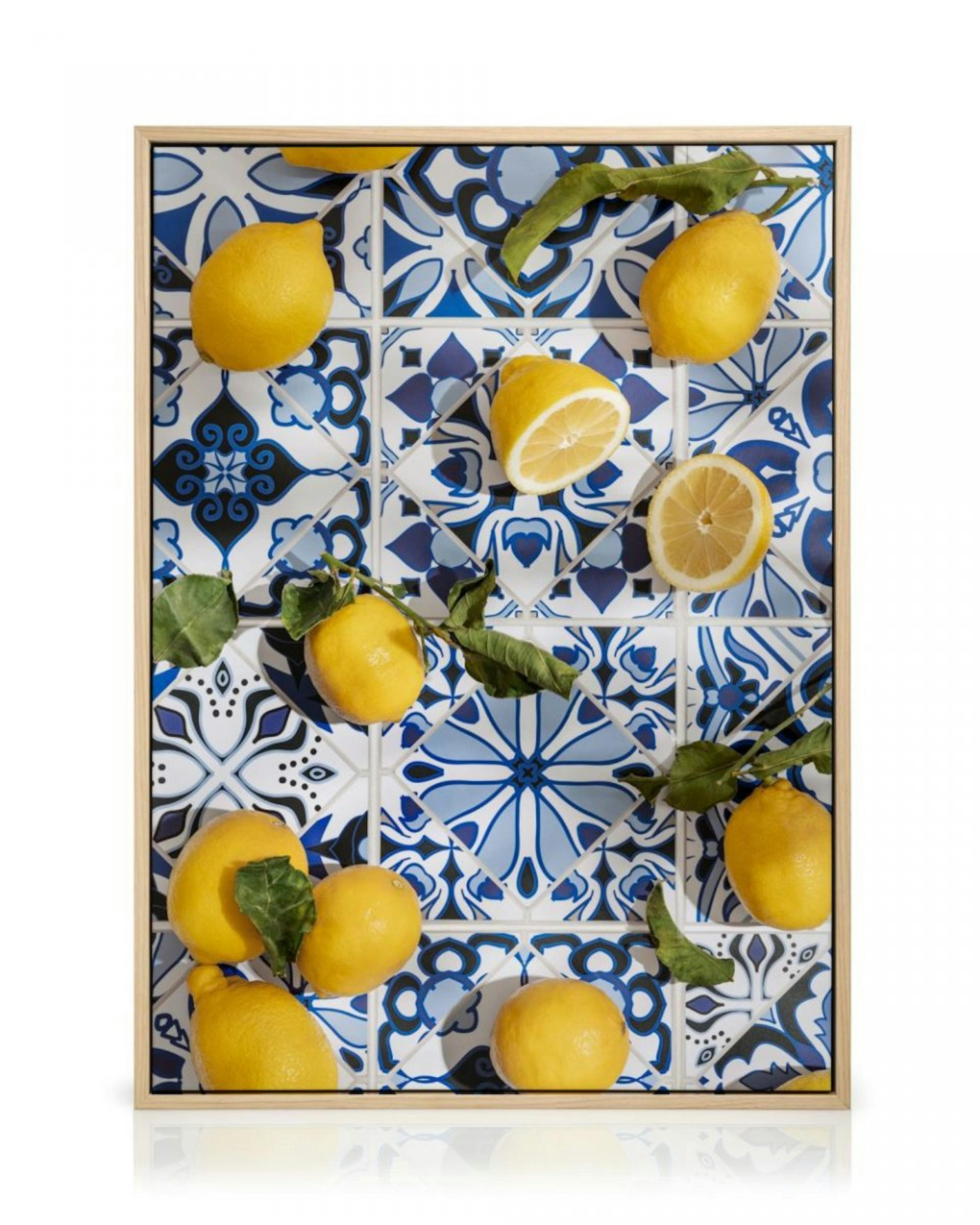 Tiles and Lemons Obraz na plátně thumbnail