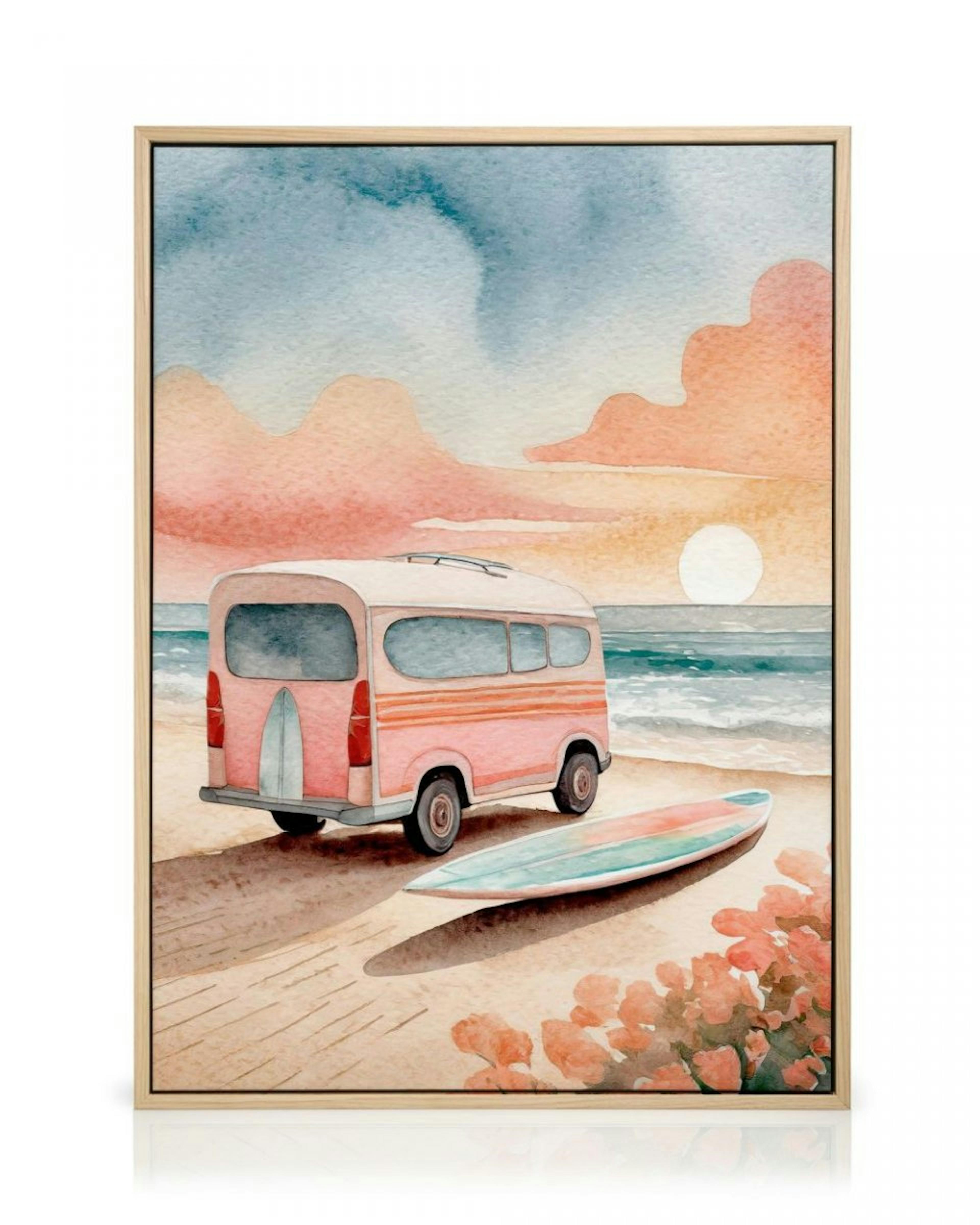 Sunset Van Canvas print thumbnail